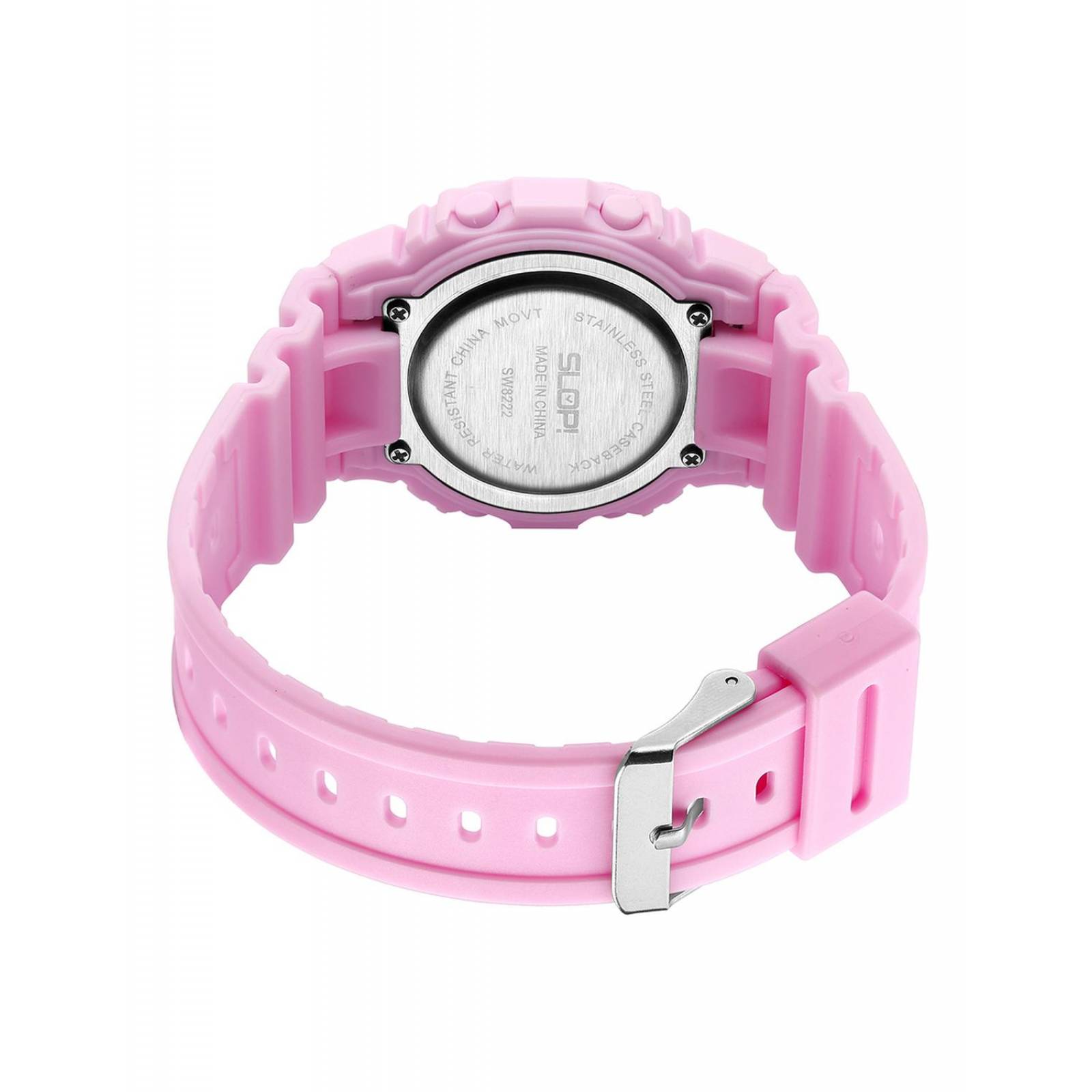 Reloj Para Niña Digital Slop Para Niña Sw82223 Color Rosa 