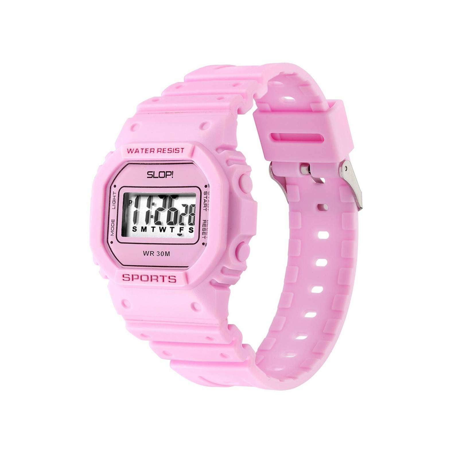 Reloj Para Niña Digital Slop Para Niña Sw82223 Color Rosa 