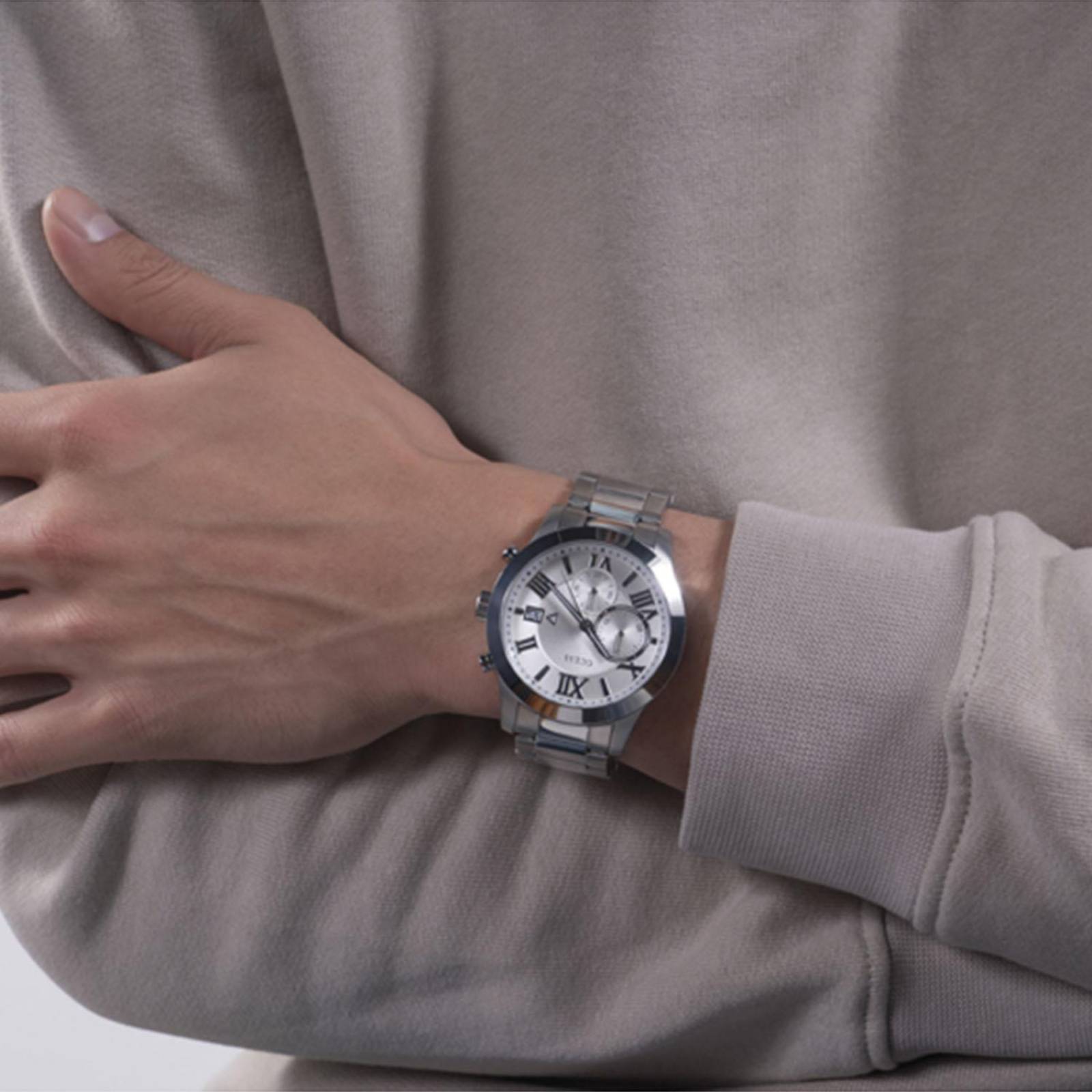 Reloj de Pulsera Guess para Hombre Plata W0668G7