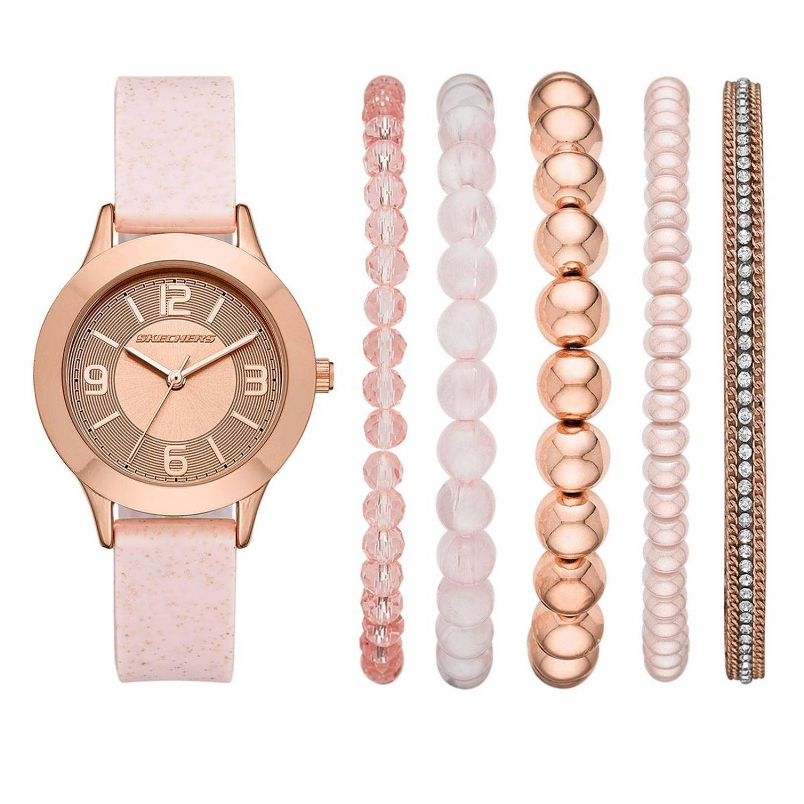 Reloj Skechers Para Dama SR9024 Set con Pulseras