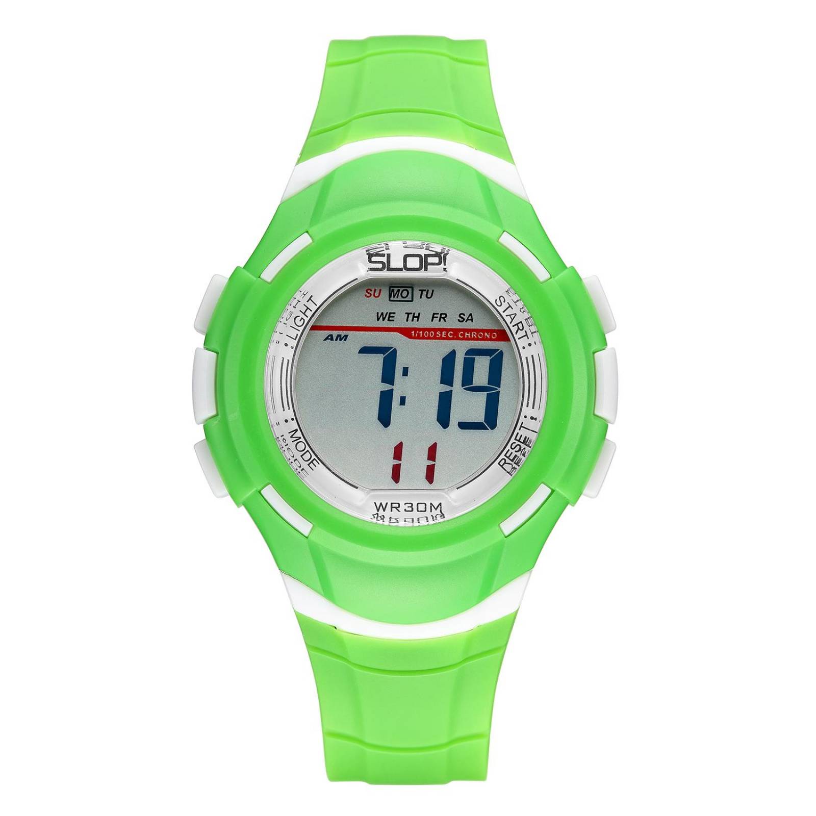 Relojes Para Niño Digital Slop Sw85596 Verde 