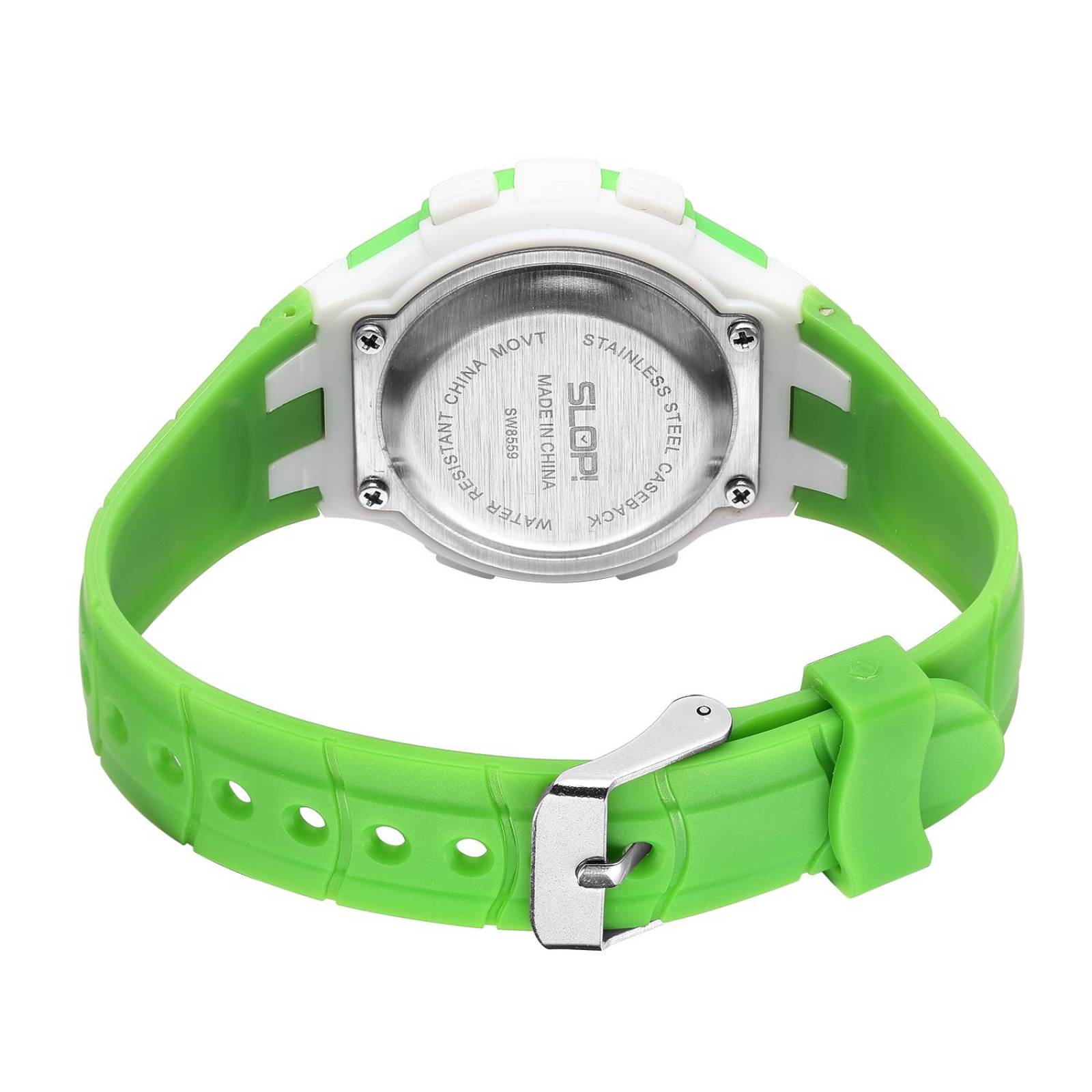 Relojes Para Niño Digital Slop Sw85596 Verde 