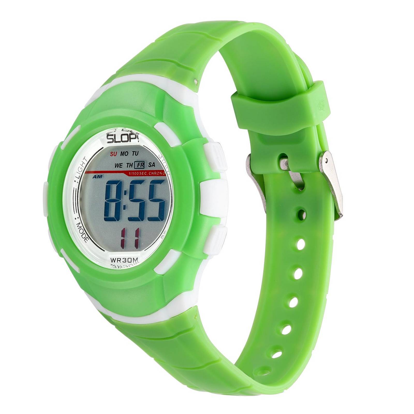 Relojes Para Niño Digital Slop Sw85596 Verde 
