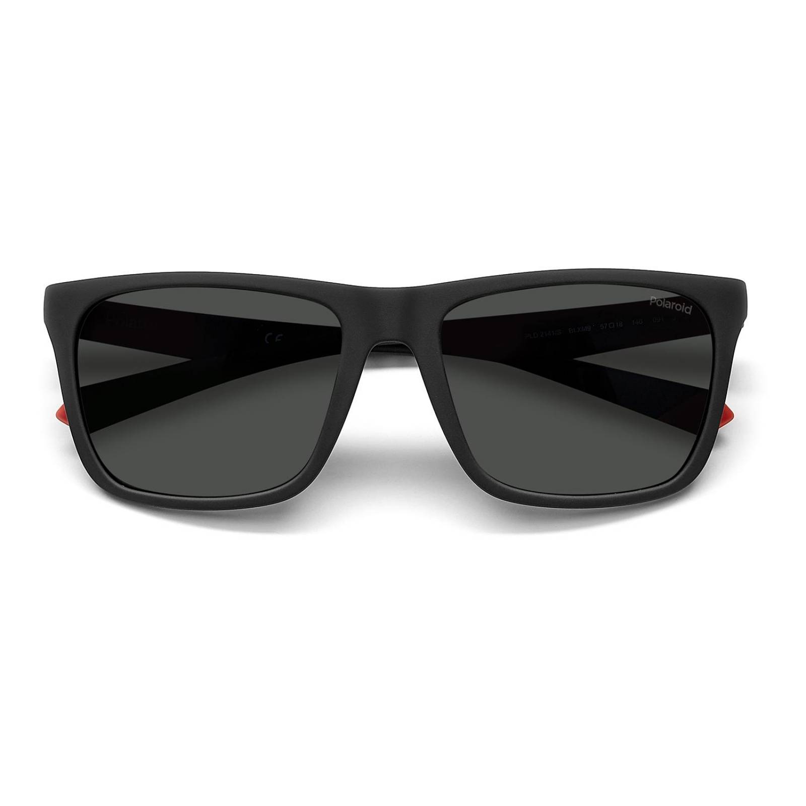 Lentes de Sol Polaroid Unisex 205718BLX56M9 Negro-Rojo 