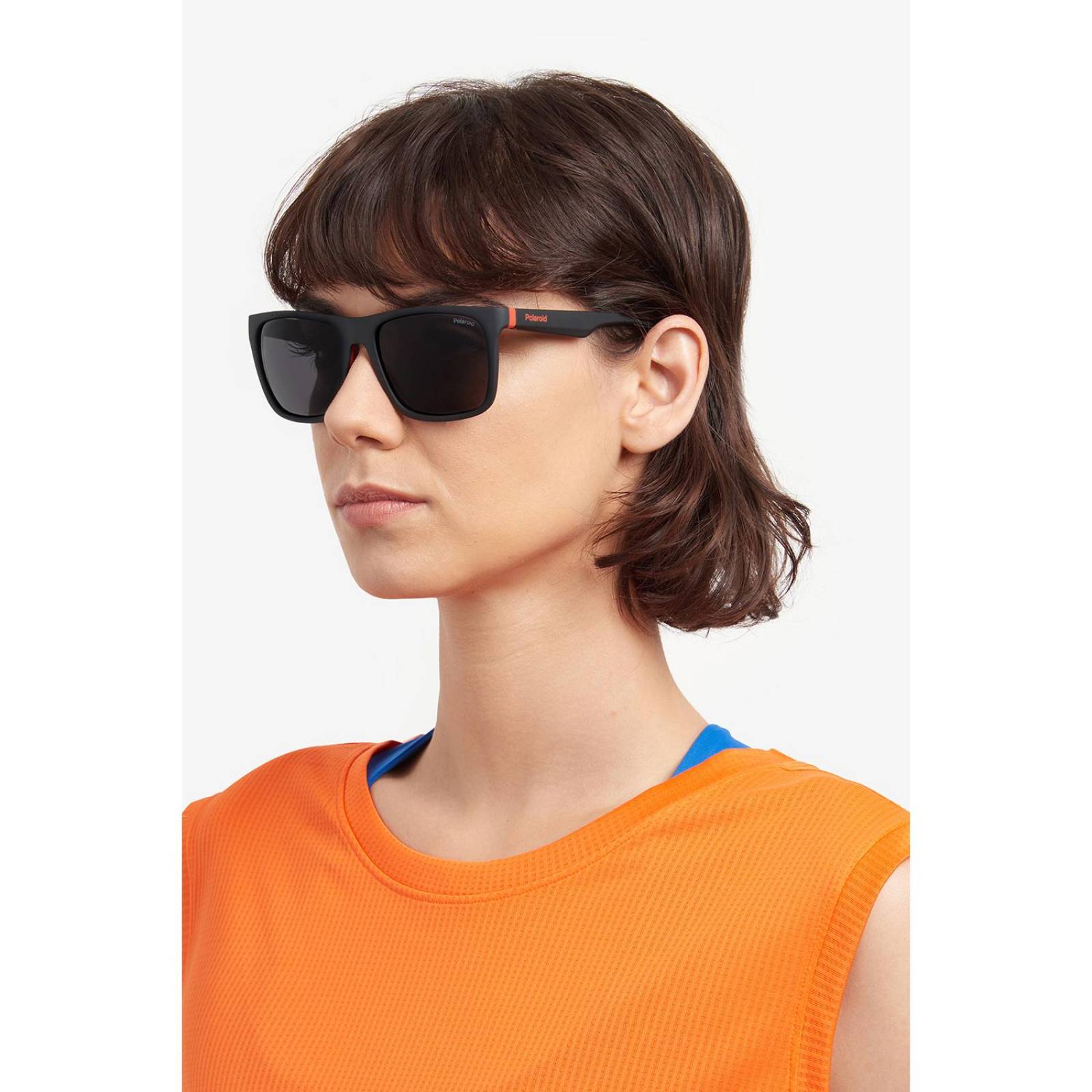 Lentes de Sol Polaroid Unisex 205718BLX56M9 Negro-Rojo 