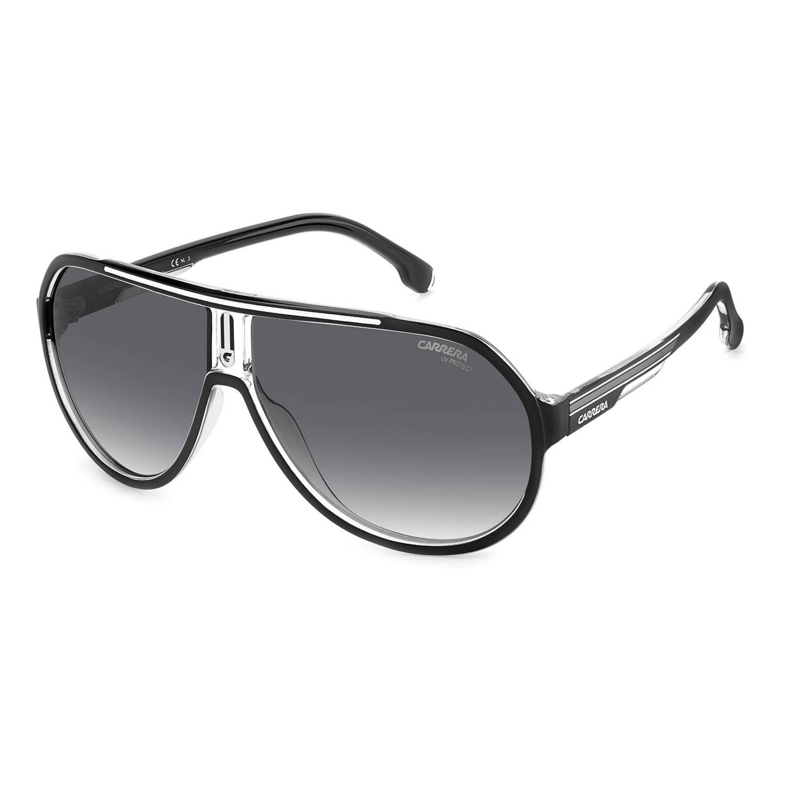 Lentes de Sol Carrera Hombre 20578380S649O Negro-Blanco 