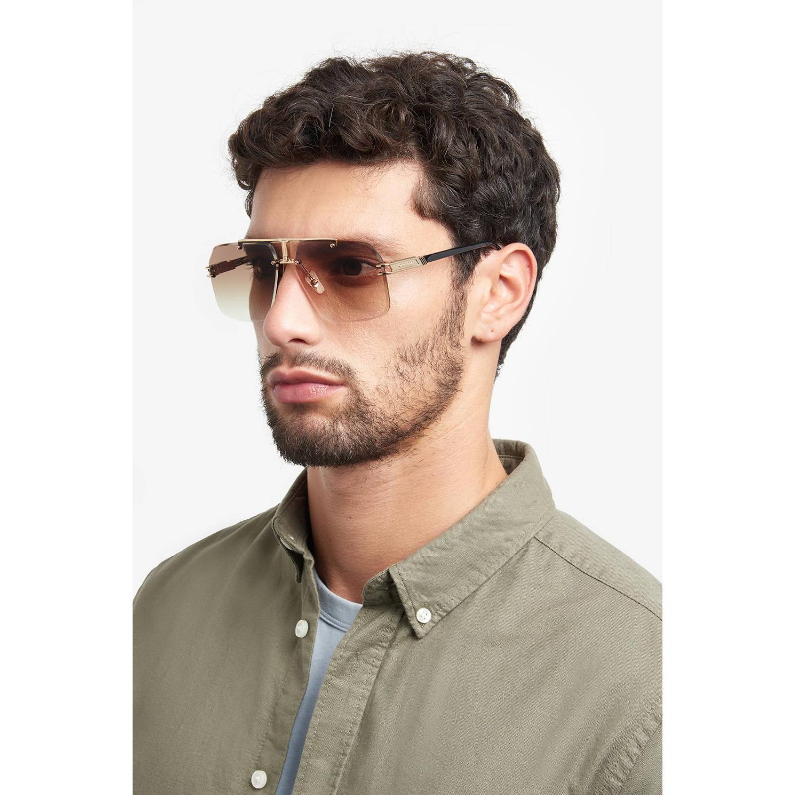 Lentes de Sol Carrera Hombre 2058252M26386 Dorado 