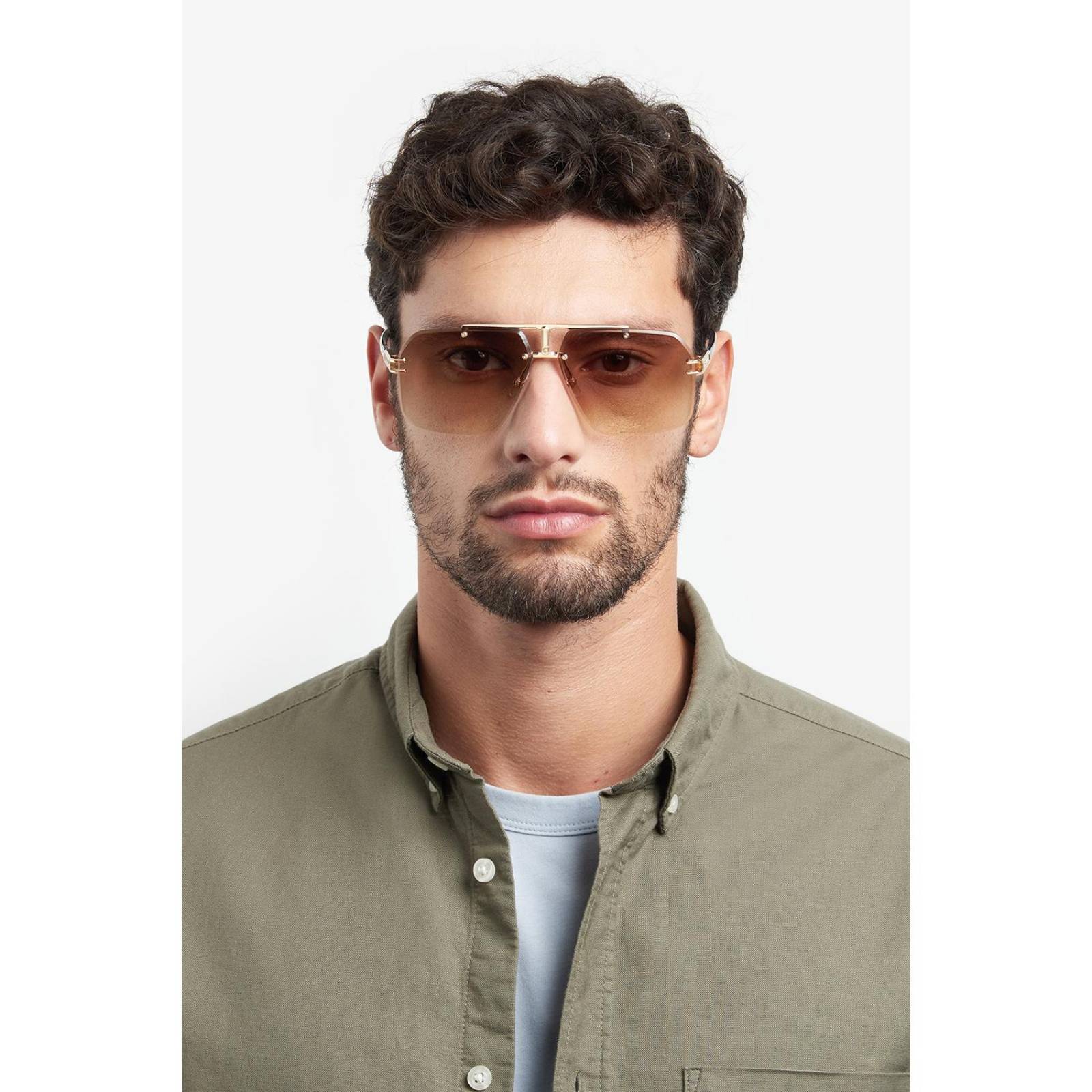 Lentes de Sol Carrera Hombre 2058252M26386 Dorado 