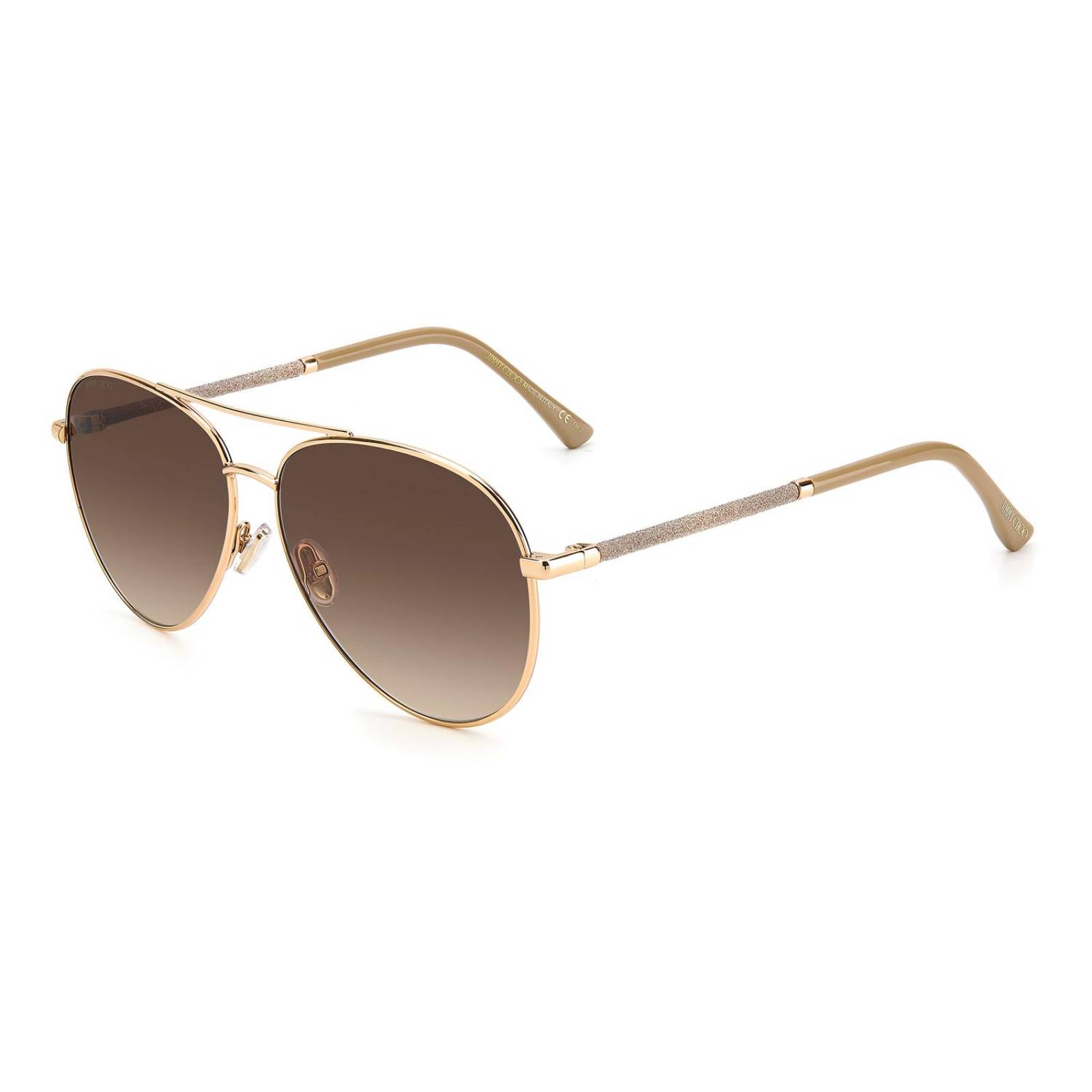 Lentes de Sol Jimmy Choo para Mujer 204229BKU59HA Devan/S Dorado
