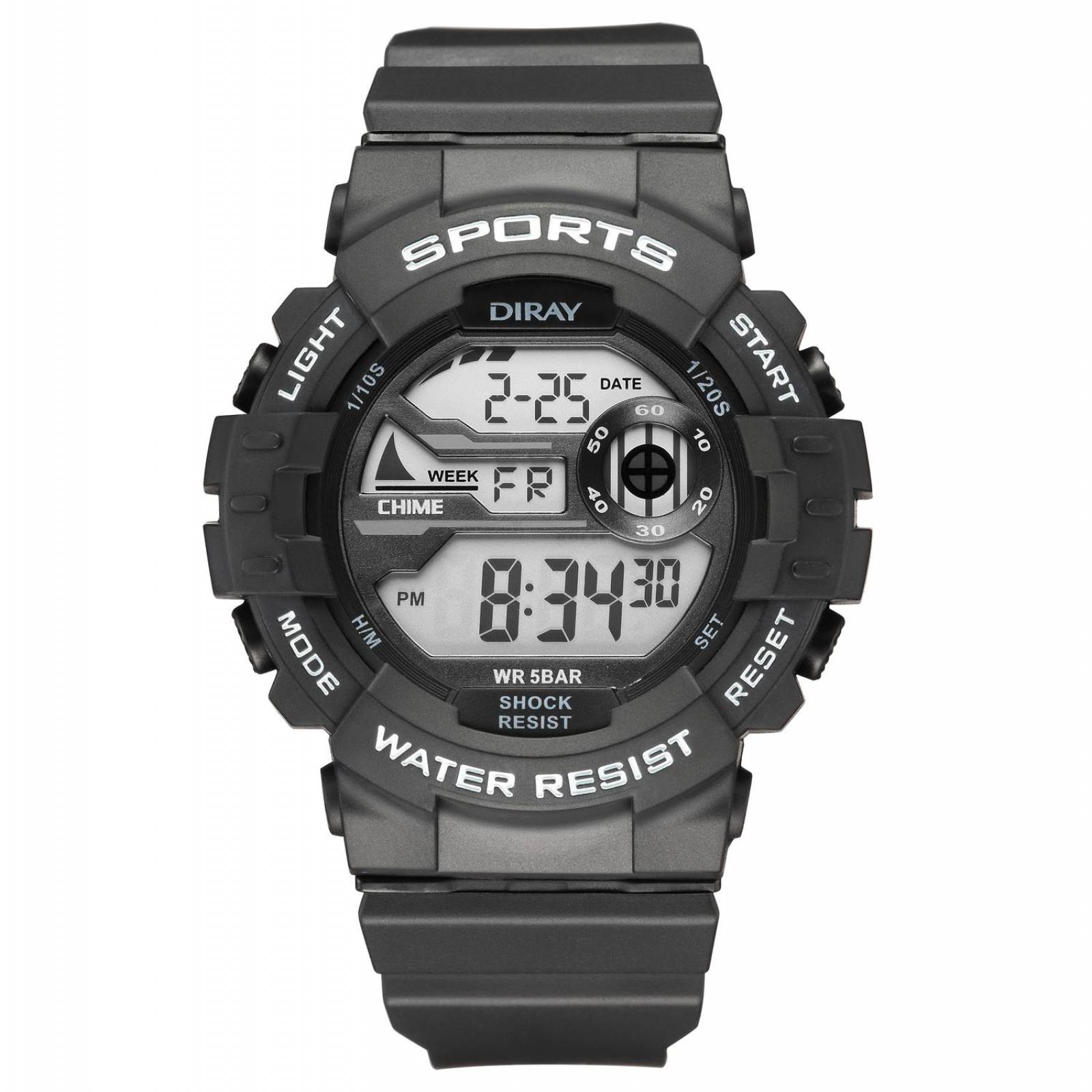 Reloj Deportivo Diray para Caballero DR2149G1 Negro 
