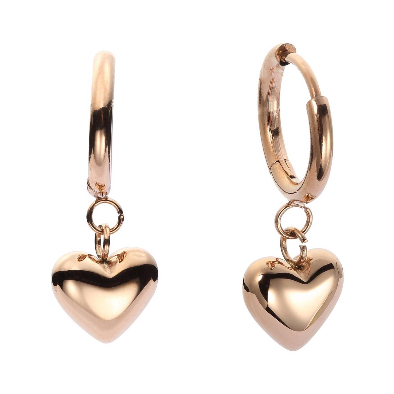 Aretes de Acero Inoxidable Enso para Mujer EJE3290R Oro Rosa 