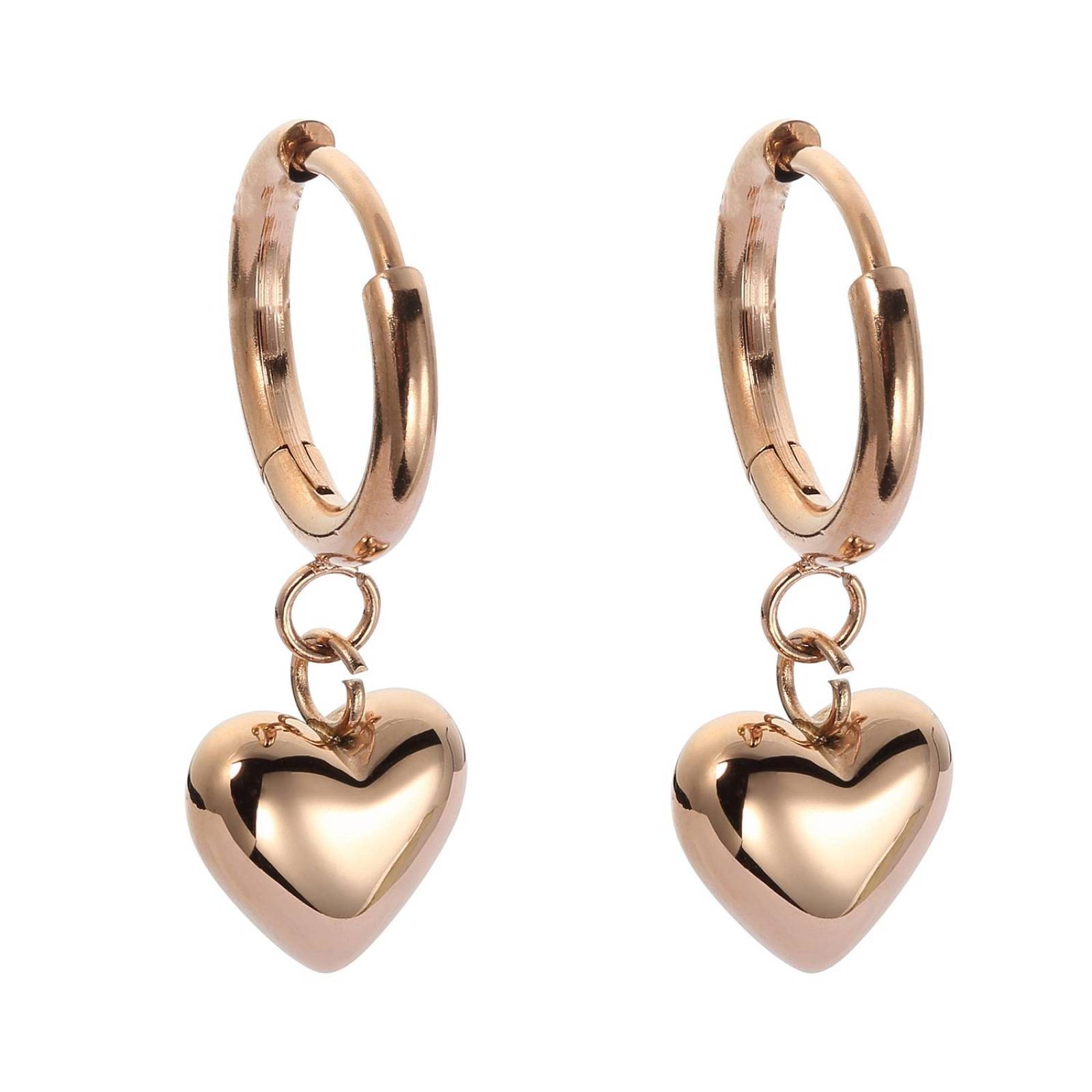 Aretes de Acero Inoxidable Enso para Mujer EJE3290R Oro Rosa 