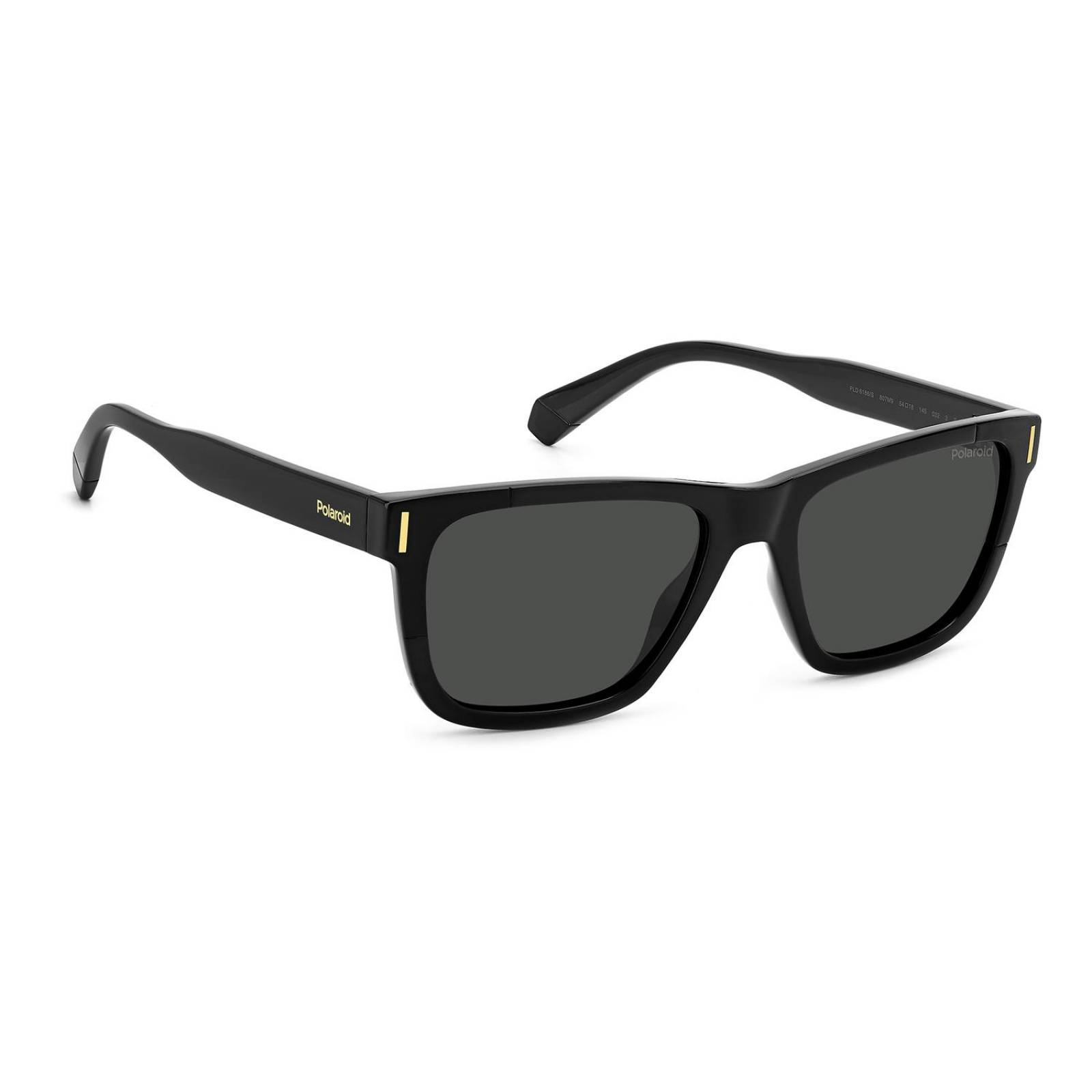 Lentes de Sol Polaroid Hombre Mujer PLD 6186/S Black 