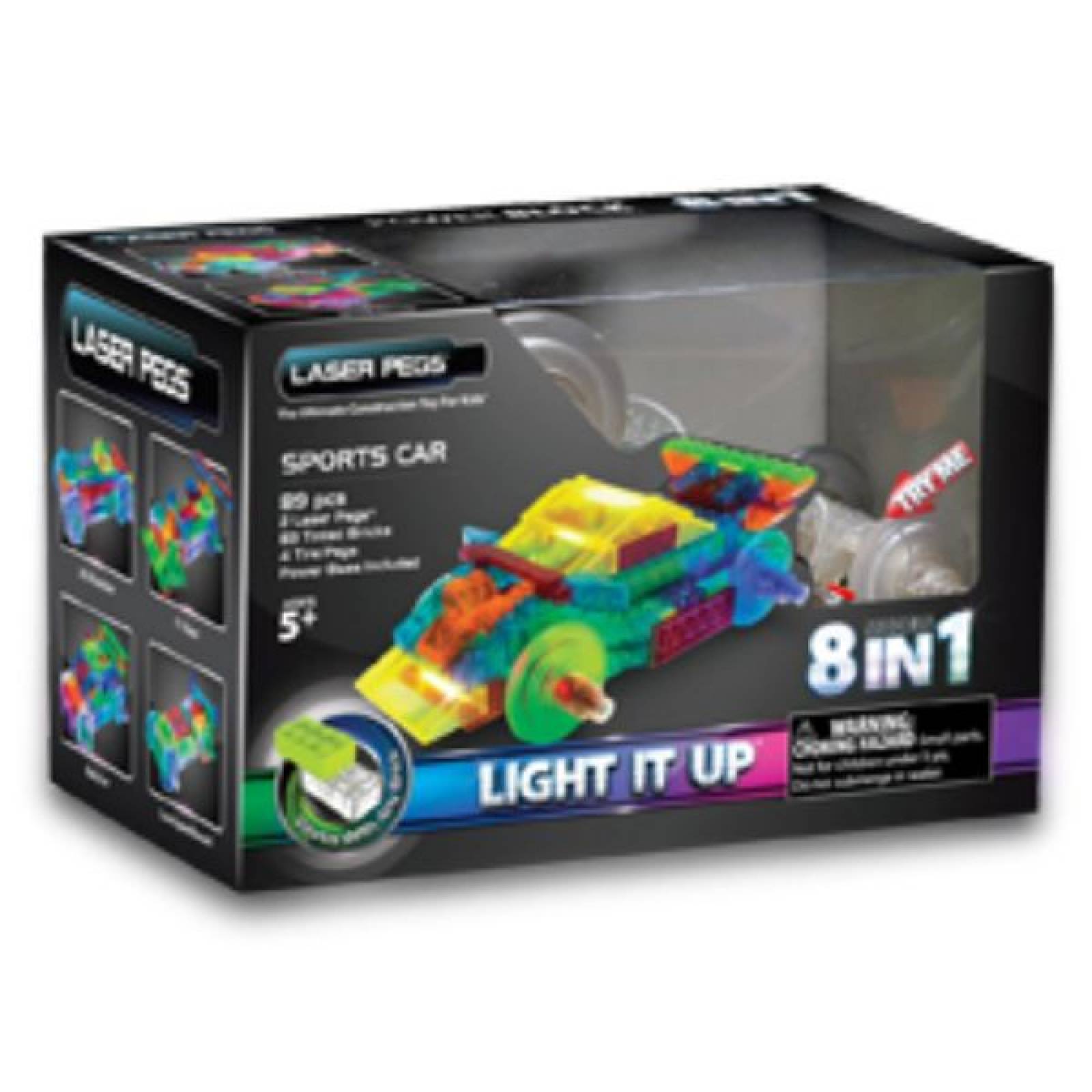 Juguete de construccion Auto Deportivo 8 en 1 Laser Pegs