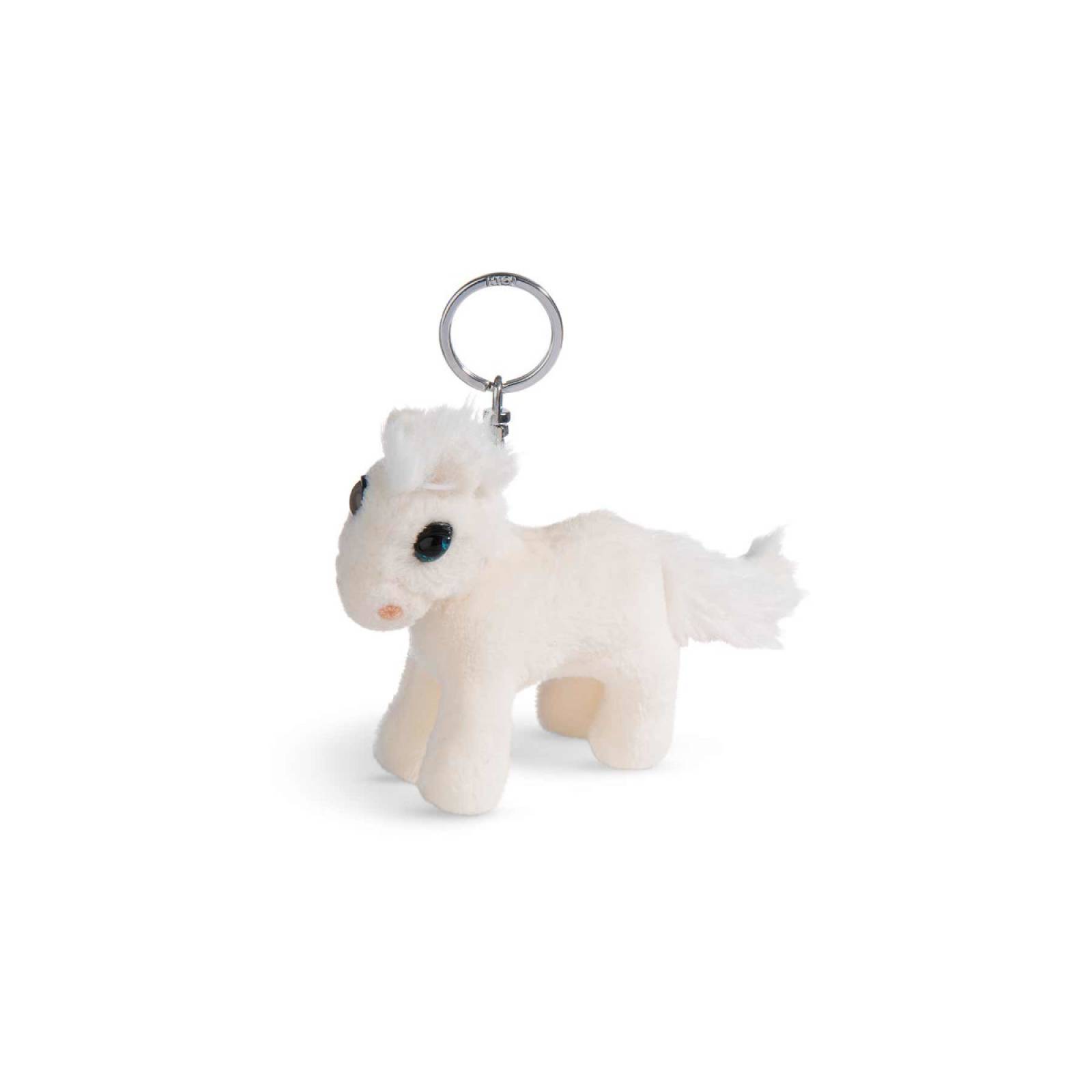 Llavero Caballo melocotón blanco 10 cm