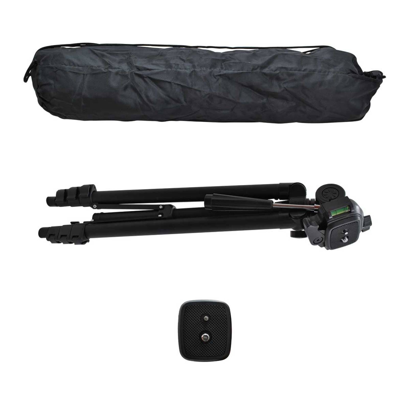 Tripie de aluminio negro