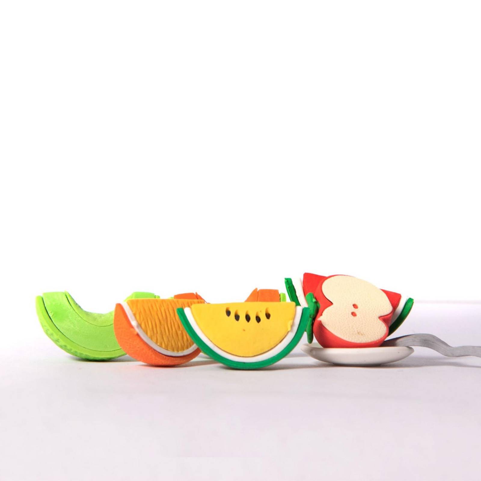 Colección de gomas para borrar frutas 8 pzas. 