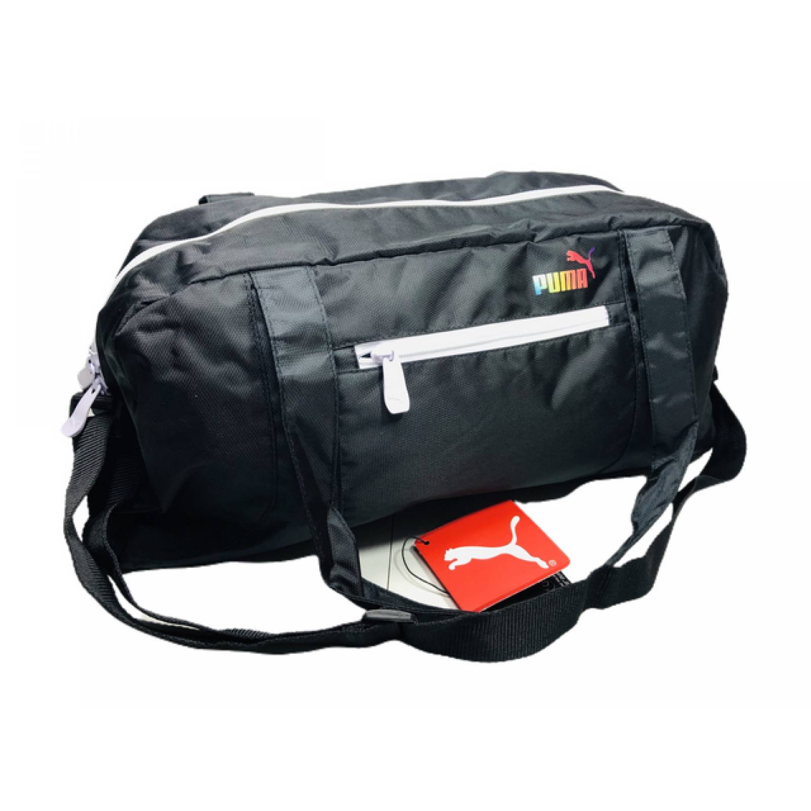 Bolsa Mochila Deportiva Puma Original Color Negro Pacific Duffel