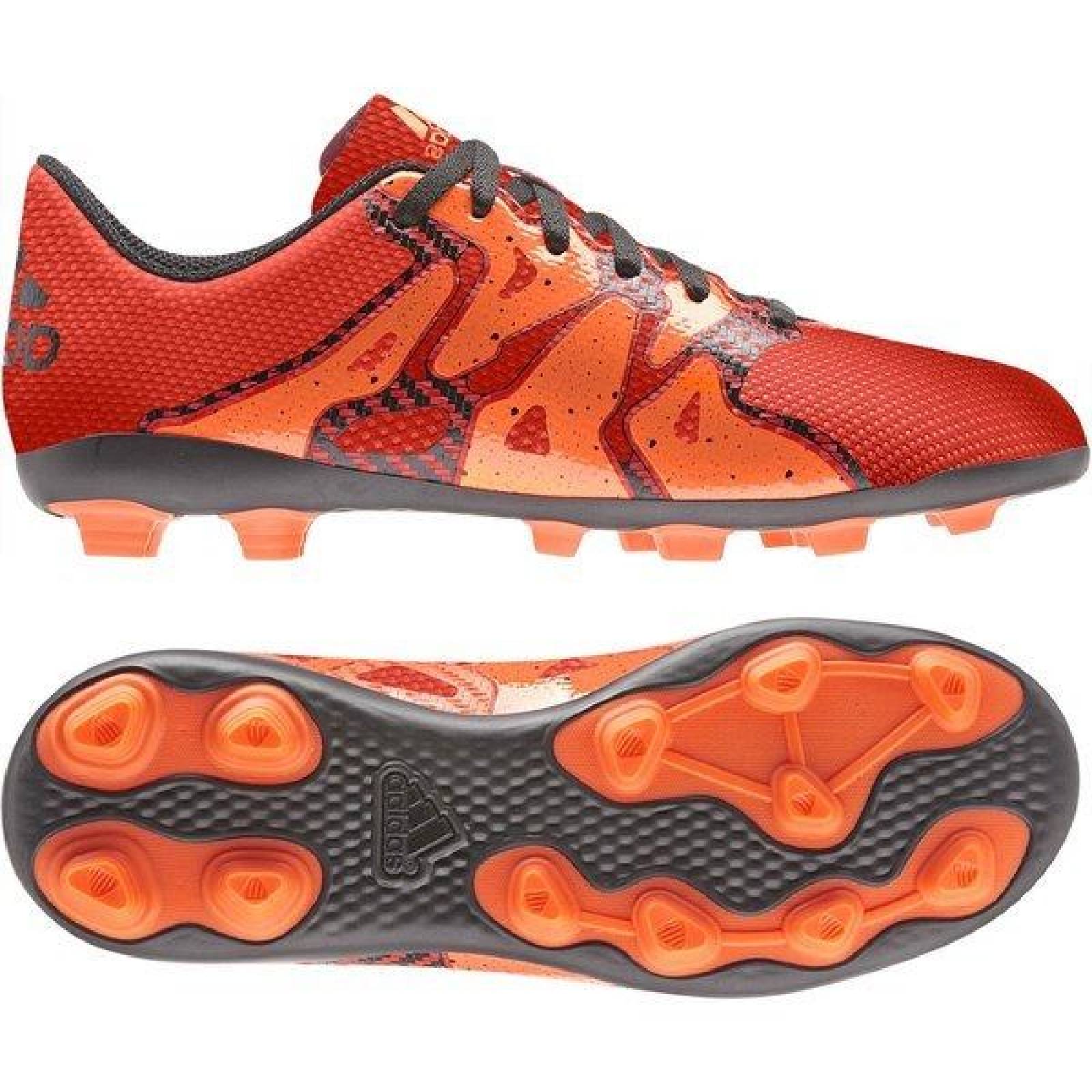 Tacos De Fútbol Adidas X 15.4 FXG Naranja Juvenil 