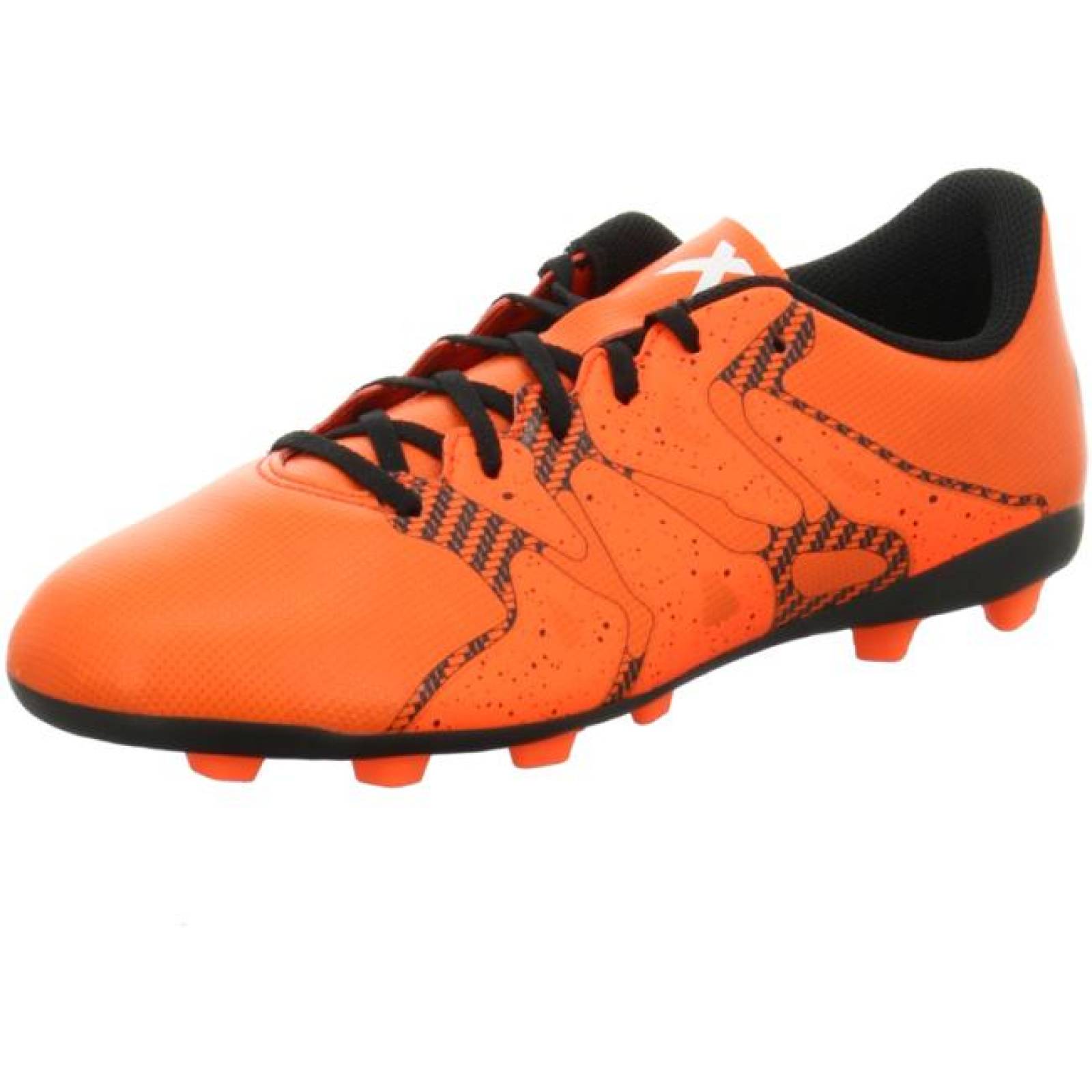 Tacos De Fútbol Adidas X 15.4 FXG Naranja Juvenil 