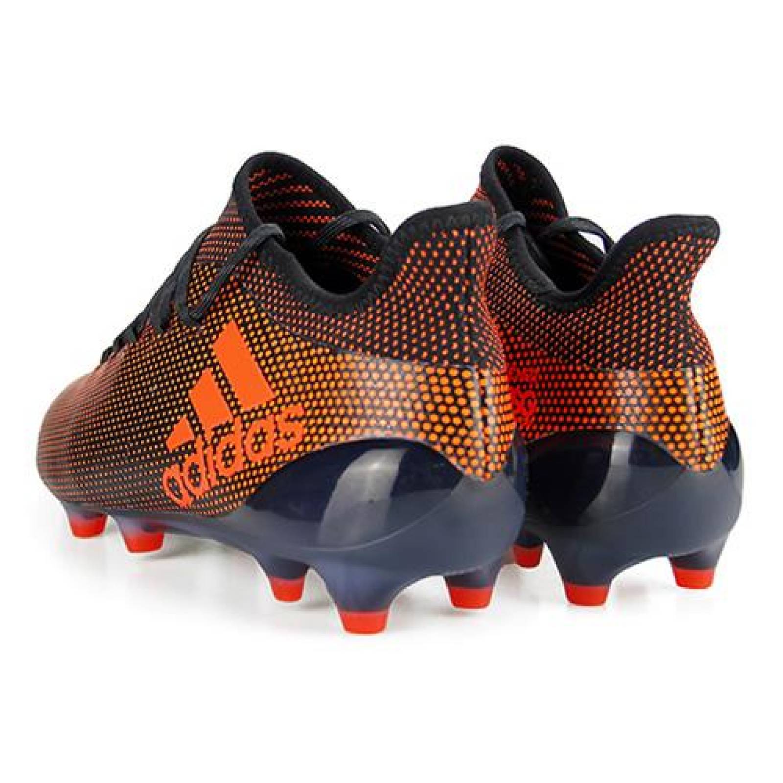 Tacos de Futbol Adidas X 17.1 Negro-Naranja
