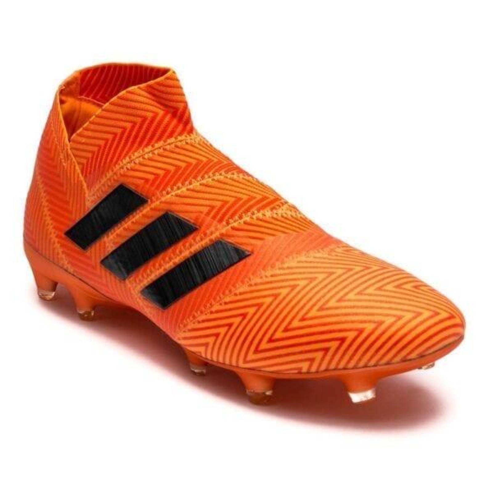 Tacos de Futbol Adidas Nemeziz 18 + Naranja 