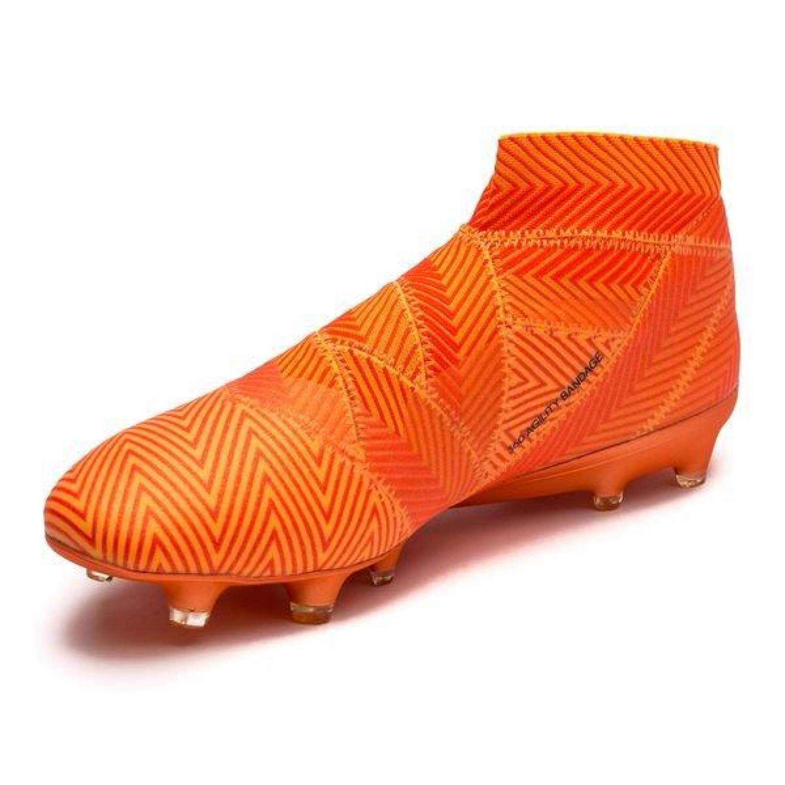Tacos de Futbol Adidas Nemeziz 18 + Naranja 