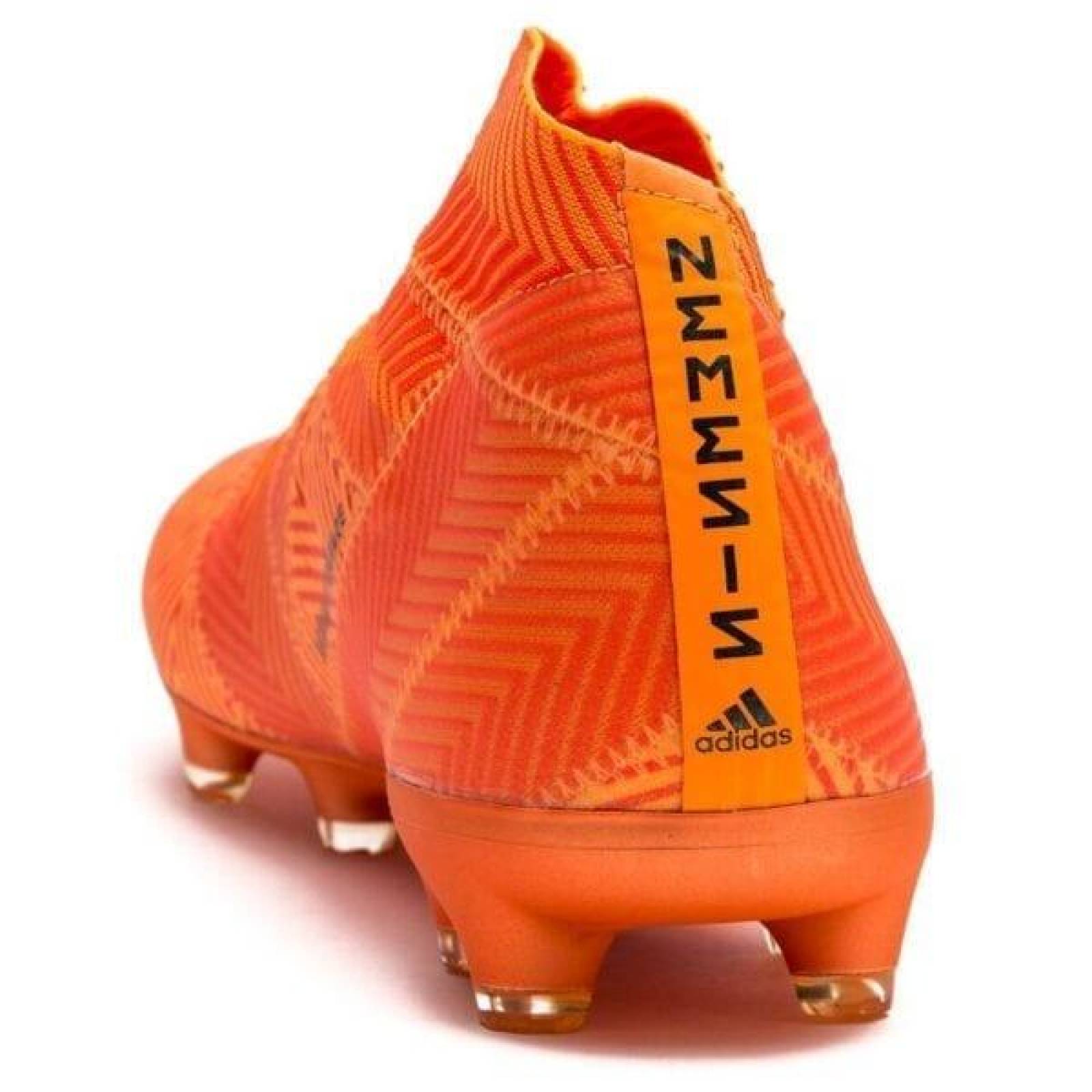 Tacos de Futbol Adidas Nemeziz 18 + Naranja 