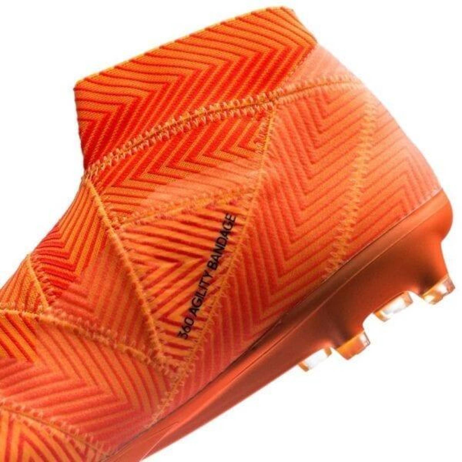 Tacos de Futbol Adidas Nemeziz 18 + Naranja 