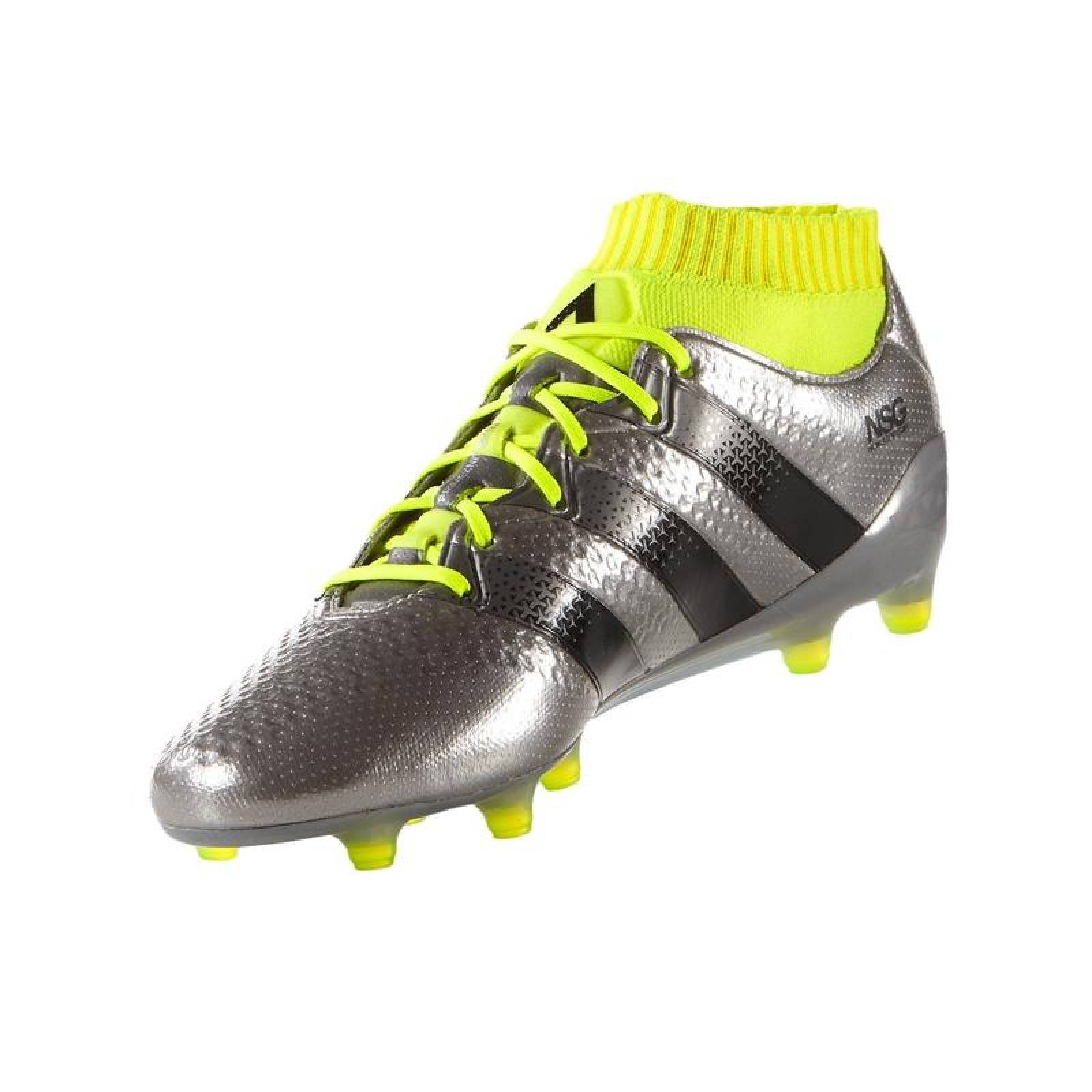 Tacos De Fútbol Adidas Ace 16.1 Primeknit FG Plateado 