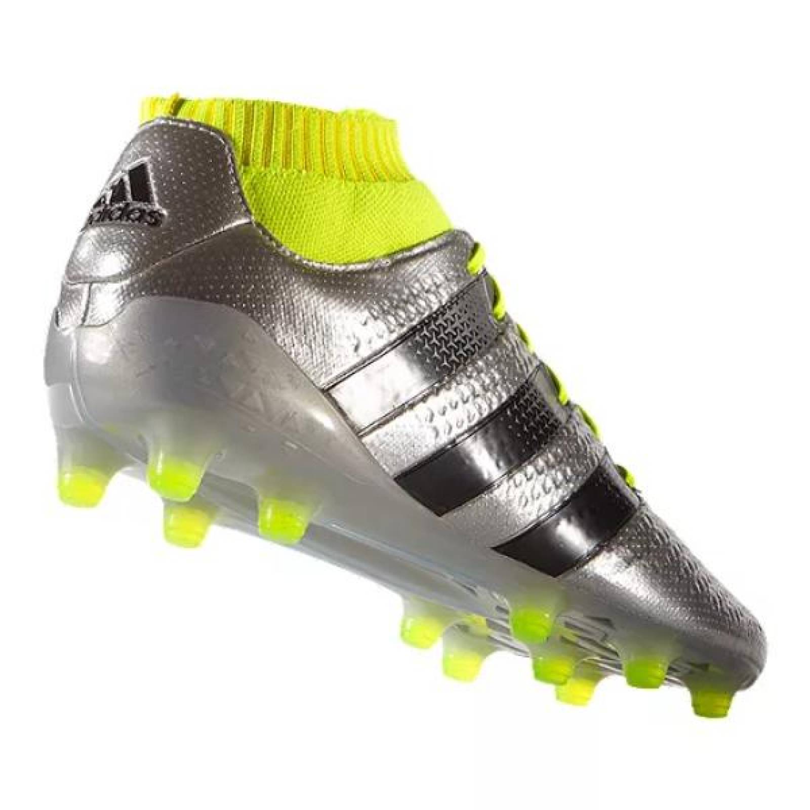 Tacos De Fútbol Adidas Ace 16.1 Primeknit FG Plateado 