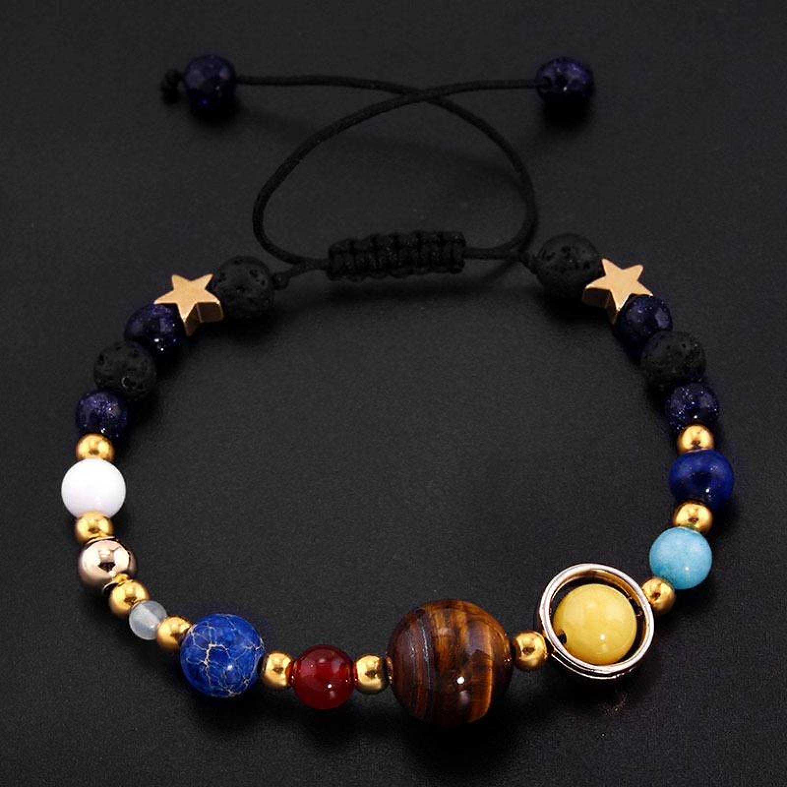 Pulsera Planetas Brazalete Ajustable Sistema Solar Universo 