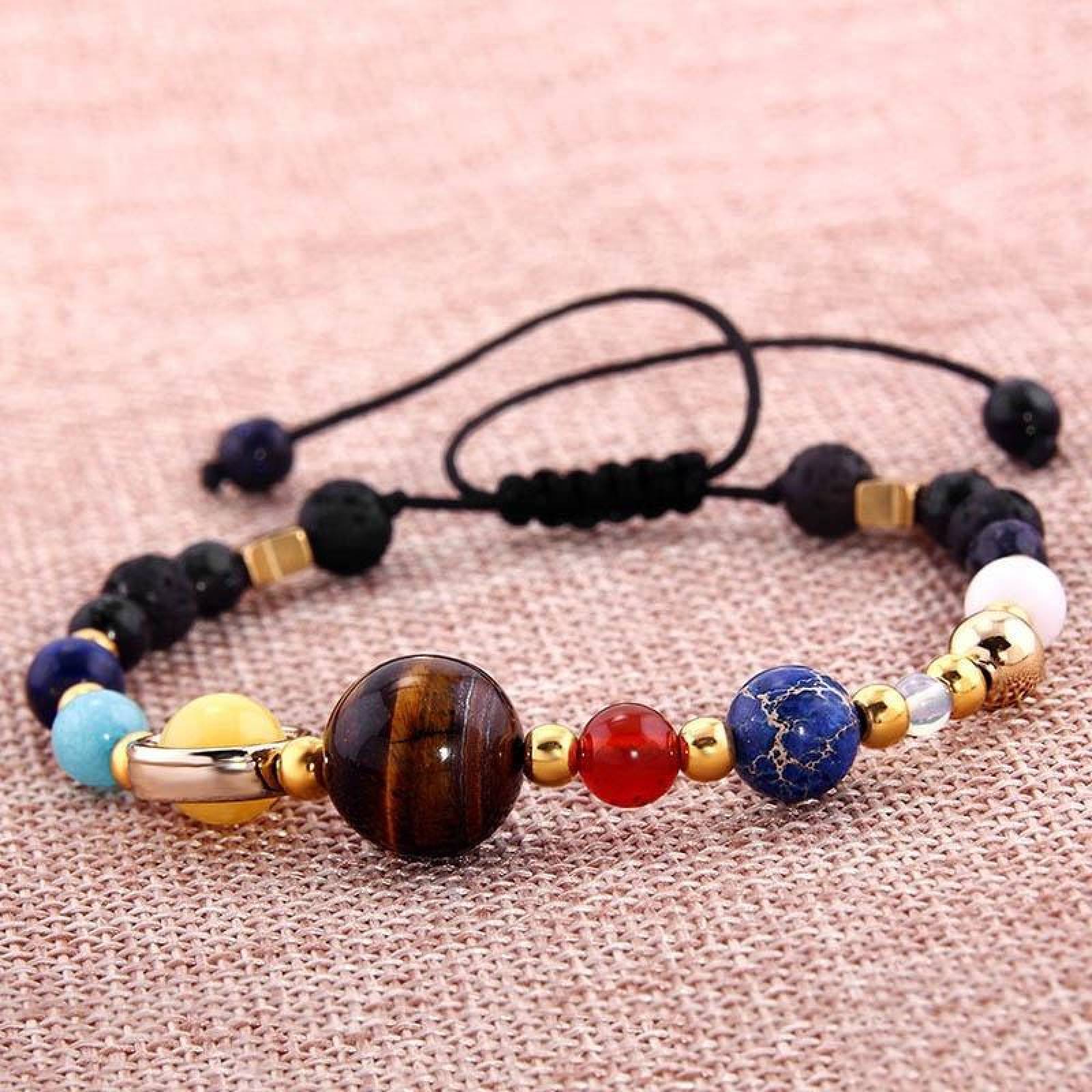 Pulsera Planetas Brazalete Ajustable Sistema Solar Universo 
