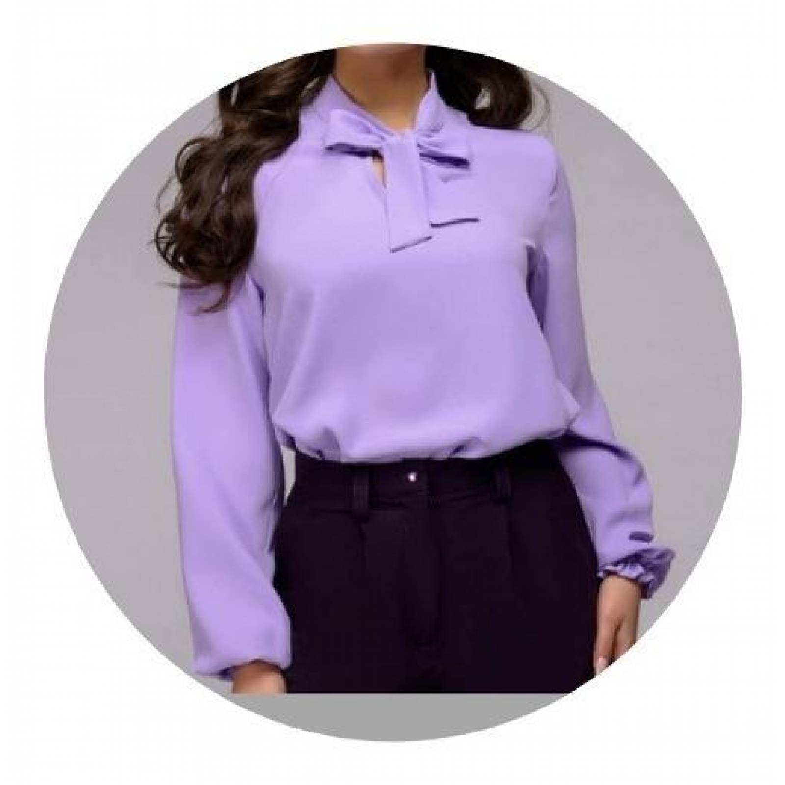 Elegante Blusa Para Dama Diseño De Moño En Cuello Mpb-532 