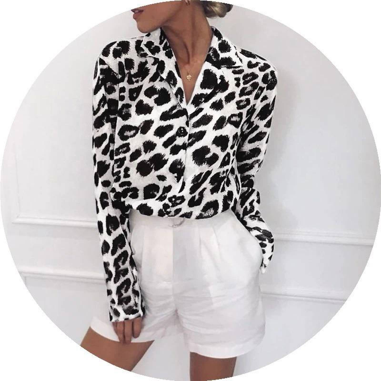 Blusa Para Mujer Vintage Animal Print Leopardo Mpb-519 