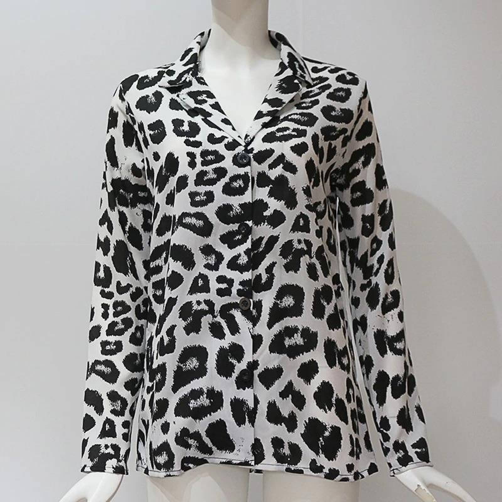 Blusa Para Mujer Vintage Animal Print Leopardo Mpb-519 