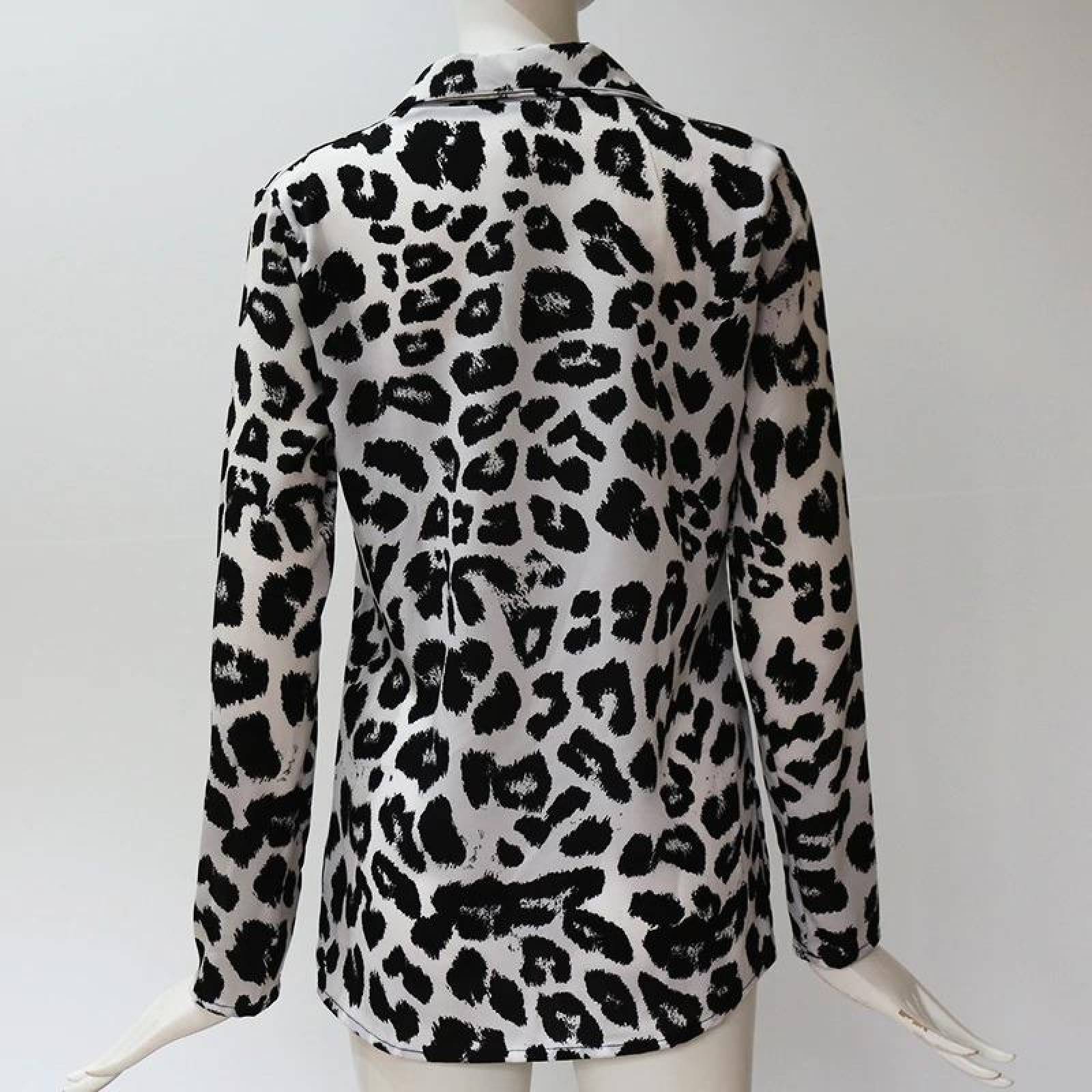 Blusa Para Mujer Vintage Animal Print Leopardo Mpb-519 