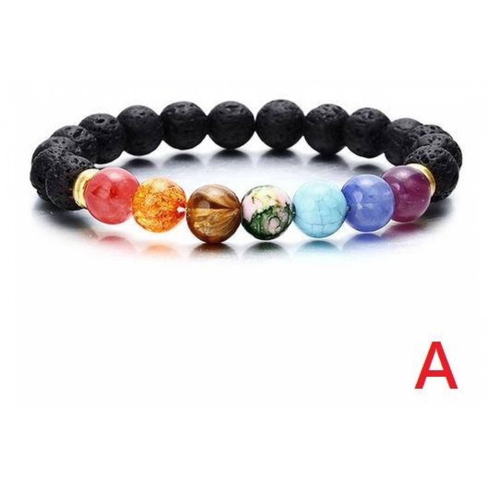 Pulsera Cuentas 7 Chakras Yoga Meditacion Varios Modelos Mayoreo 