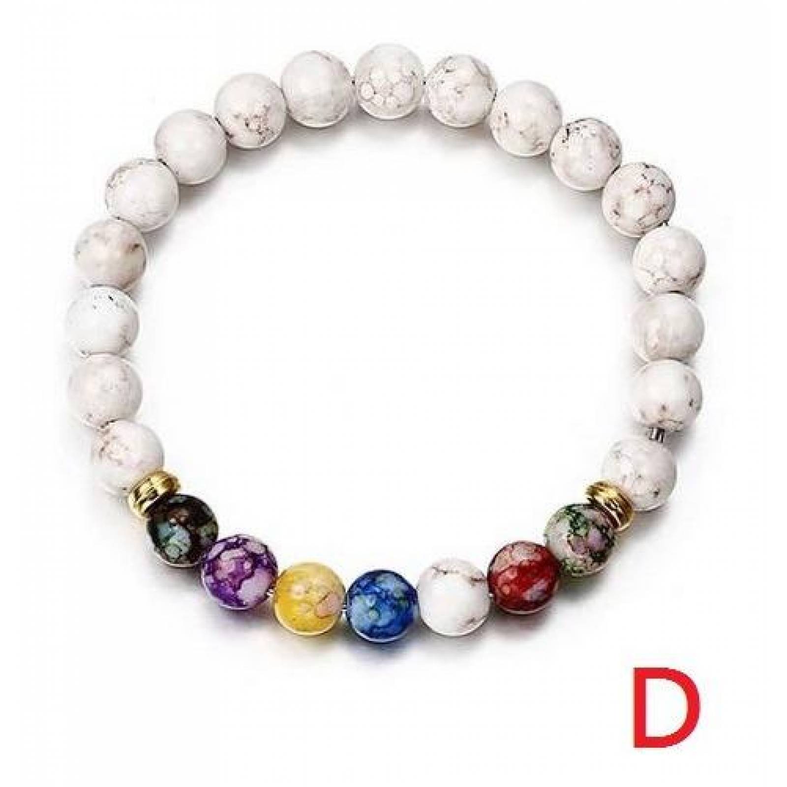 Pulsera Cuentas 7 Chakras Yoga Meditacion Varios Modelos Mayoreo 