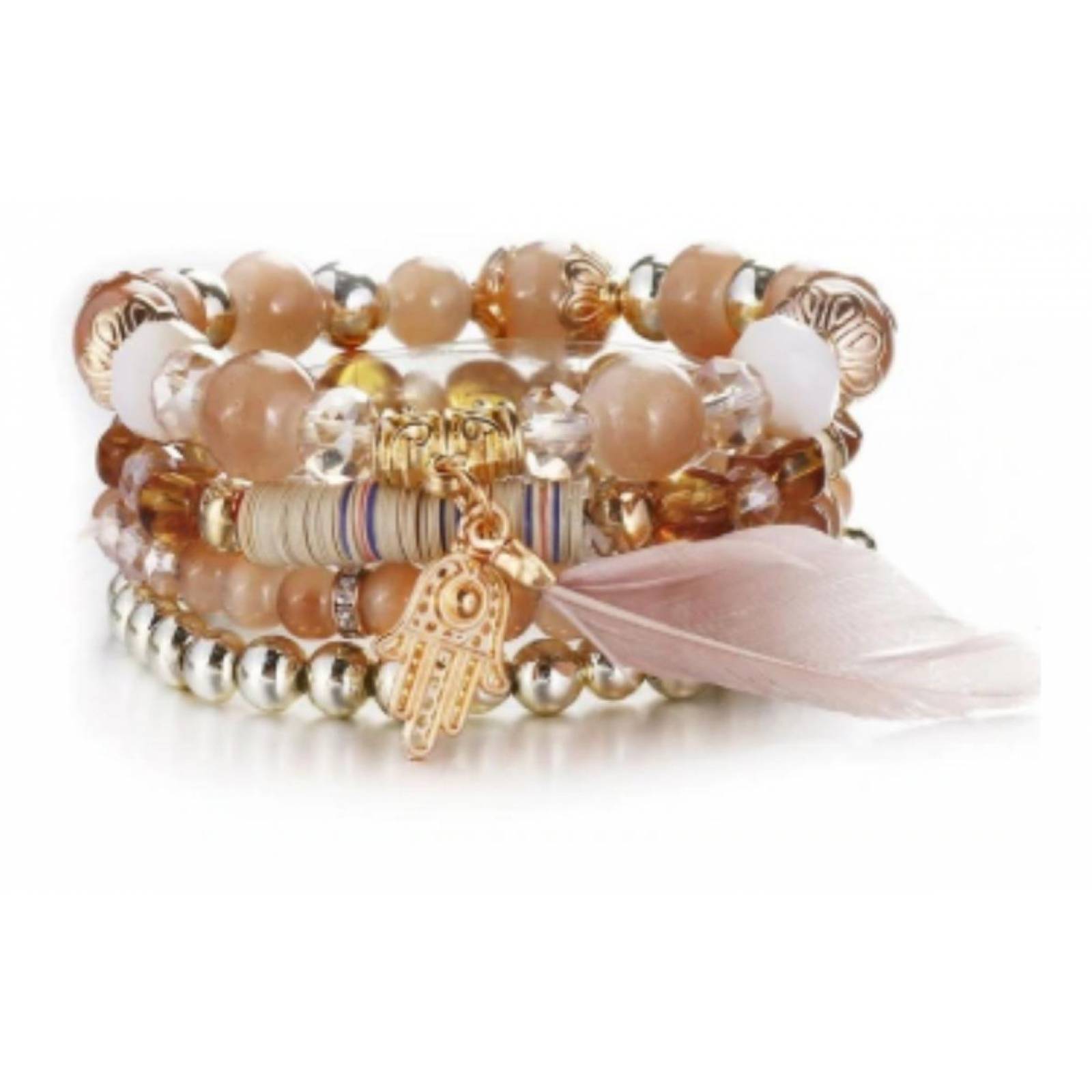 Set 4 Hermosas Pulseras Dama Varios Modelos Mpb-088 088 SL1156