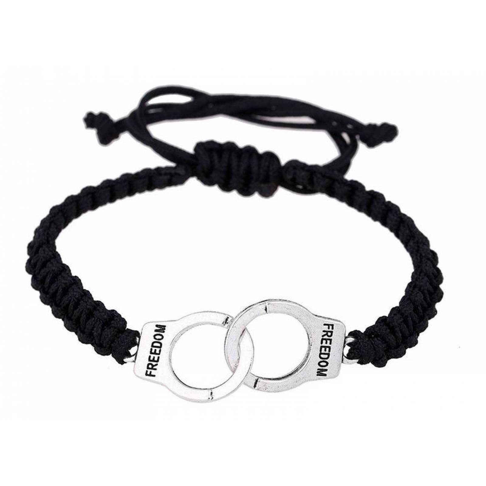 Pulsera Brazalete De Esposas Vintage Para Pareja A-068 Plateado PLATEADO