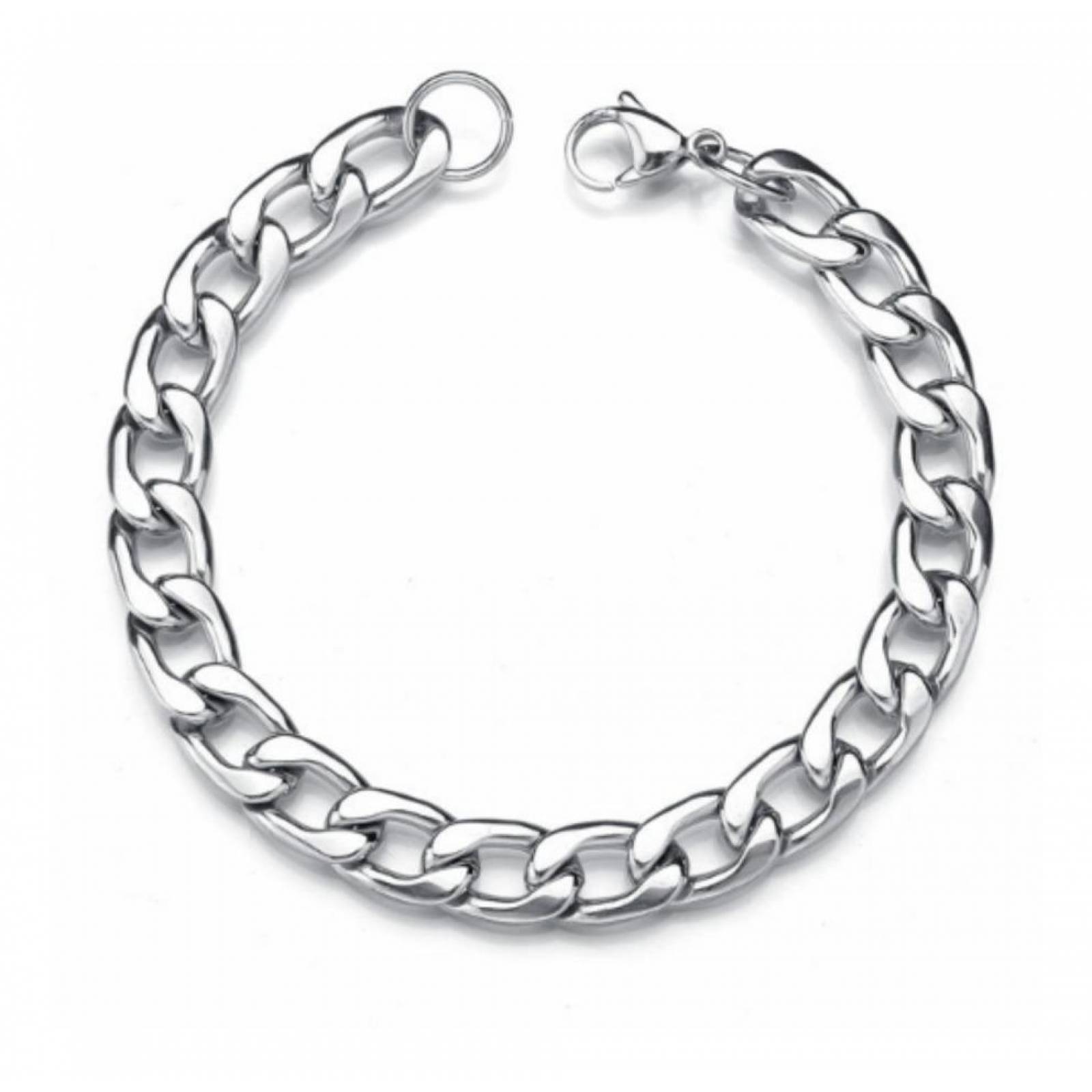 Pulsera Tejido Cubano Acero Inoxidable Grosor 7mm Mpb-578 20CM/7MM 20 CM 20 cm / 7 mm