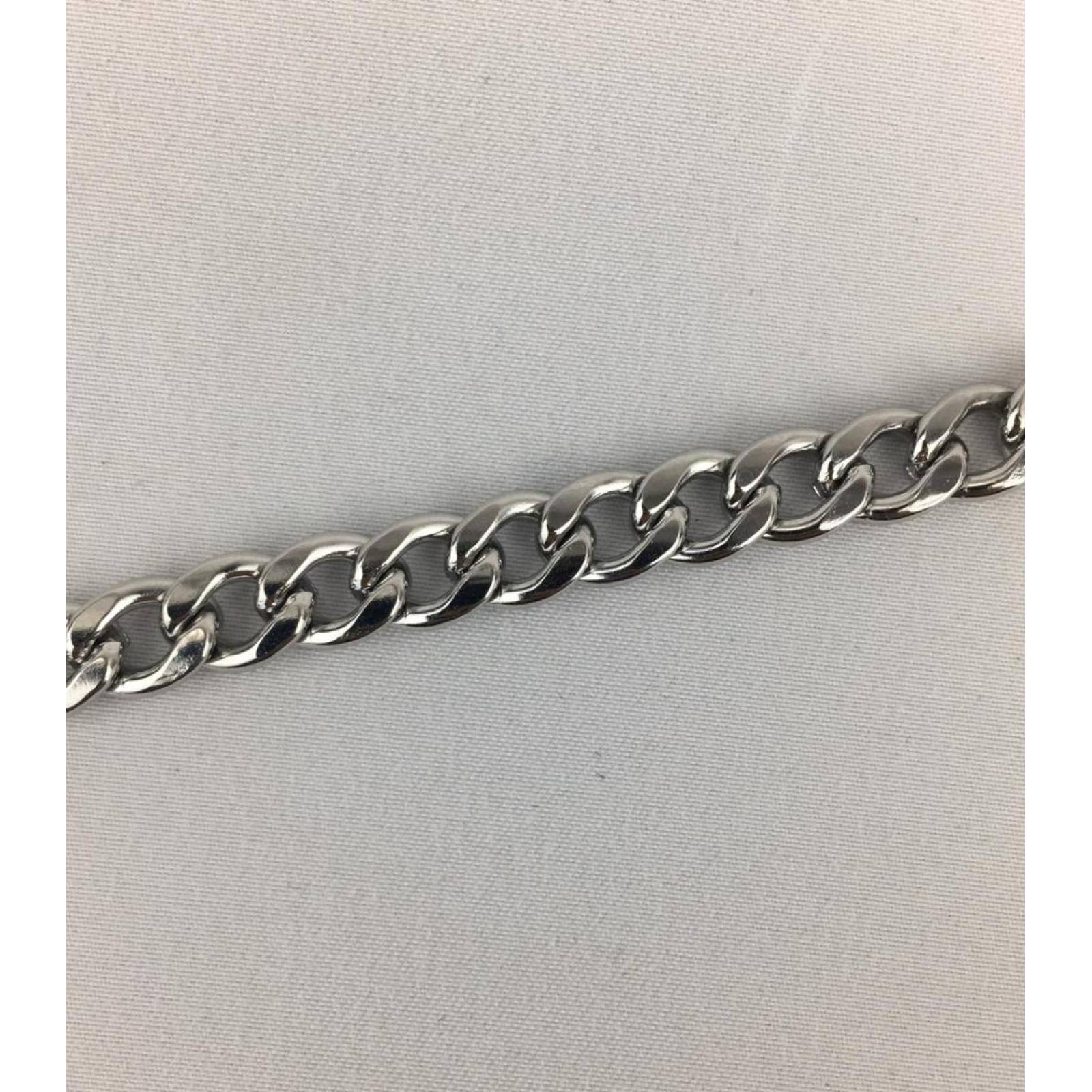 Pulsera Tejido Cubano Acero Inoxidable Grosor 7mm Mpb-578 20CM/7MM 20 CM 20 cm / 7 mm
