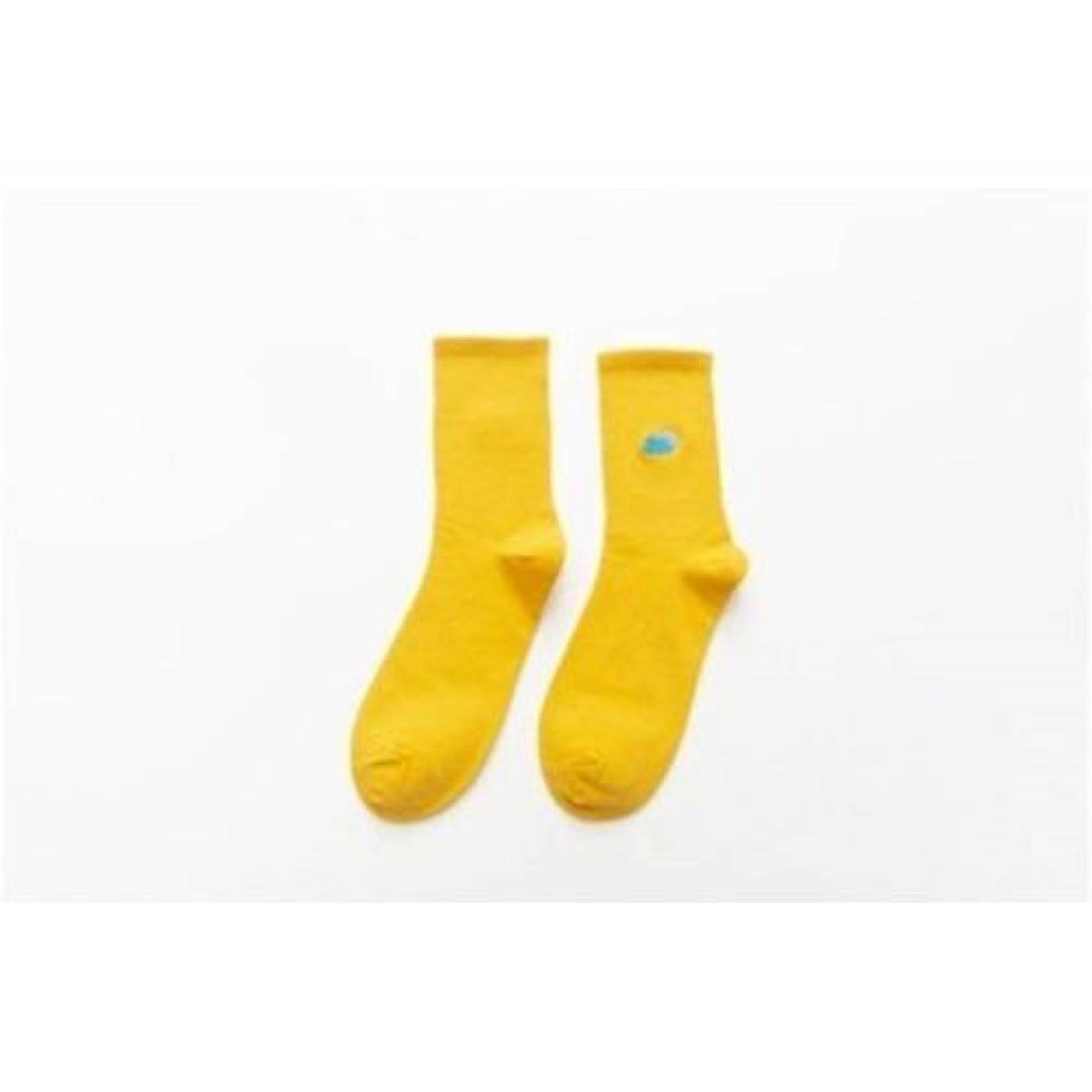 Calcetas Calcetines Bordado Clima Hombre Mujer Unisex A-062 