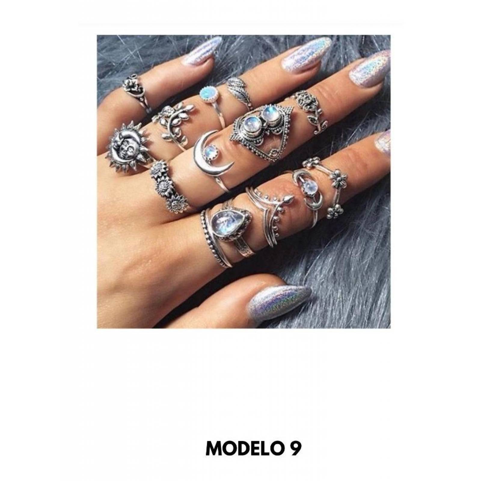 Set Anillos Para Dama Varios Modelos Estilo Vintage J-004 9