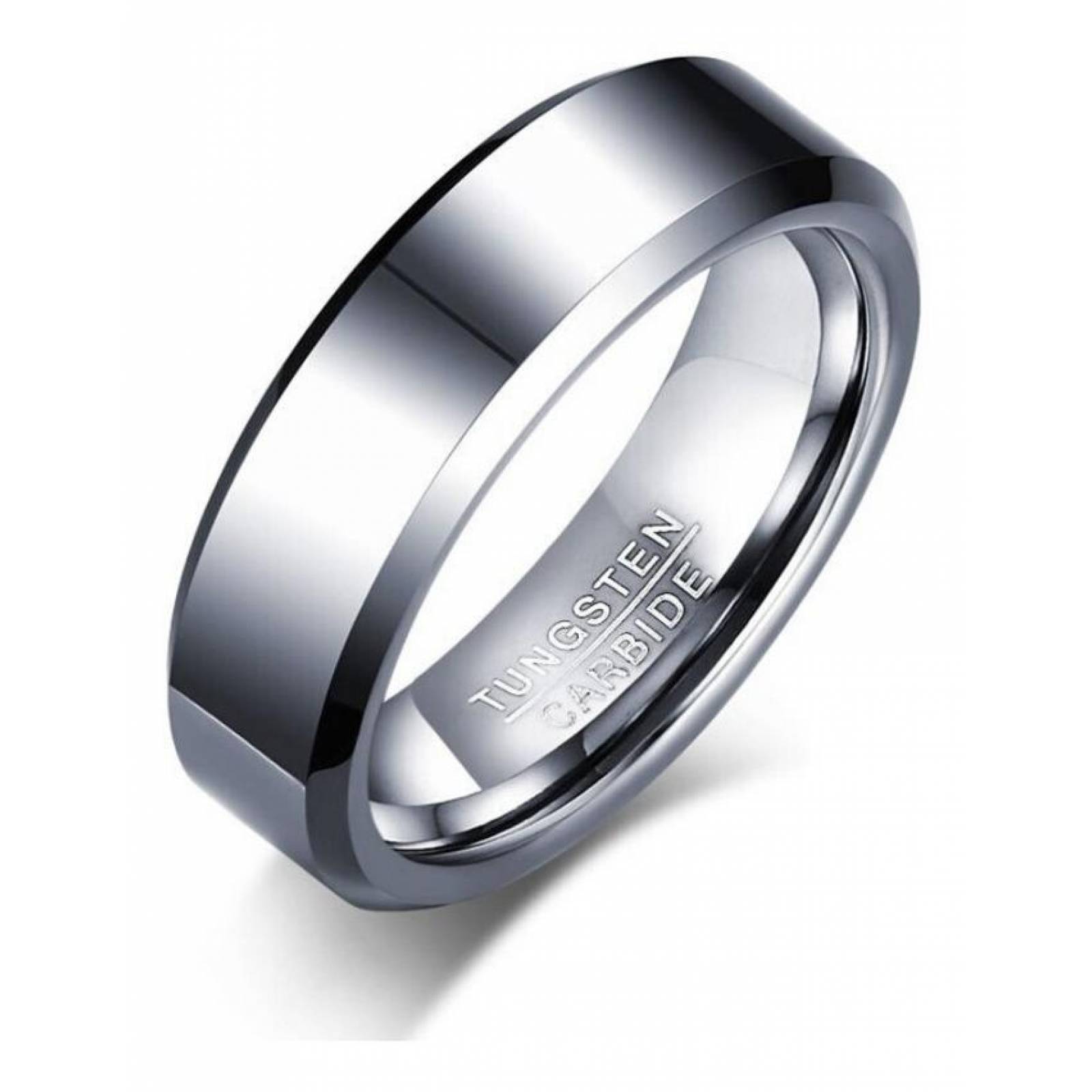 Anillo Carburo Tungsteno Para Hombre Mpb-316 Talla 11 Plata