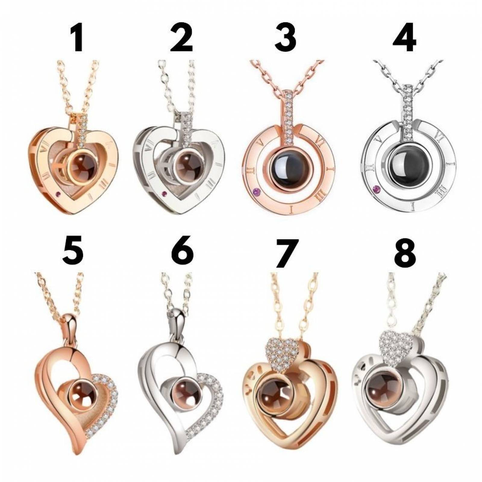 Collar Romantico Proyeccion Te Amo 100 Idiomas Mpb-280 MODELO 11