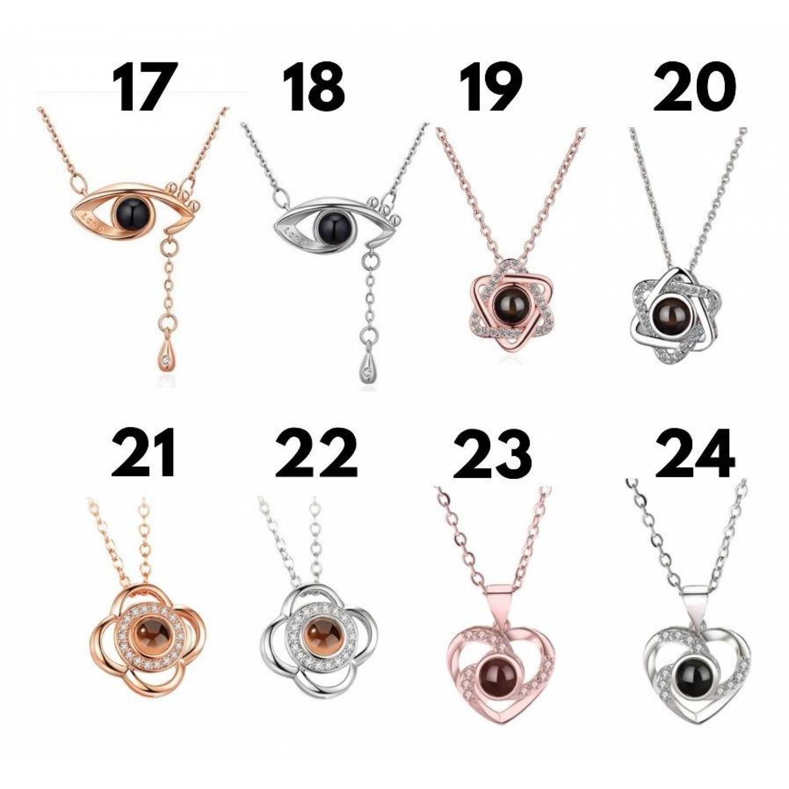 Collar Romantico Proyeccion Te Amo 100 Idiomas Mpb-280 MODELO 11