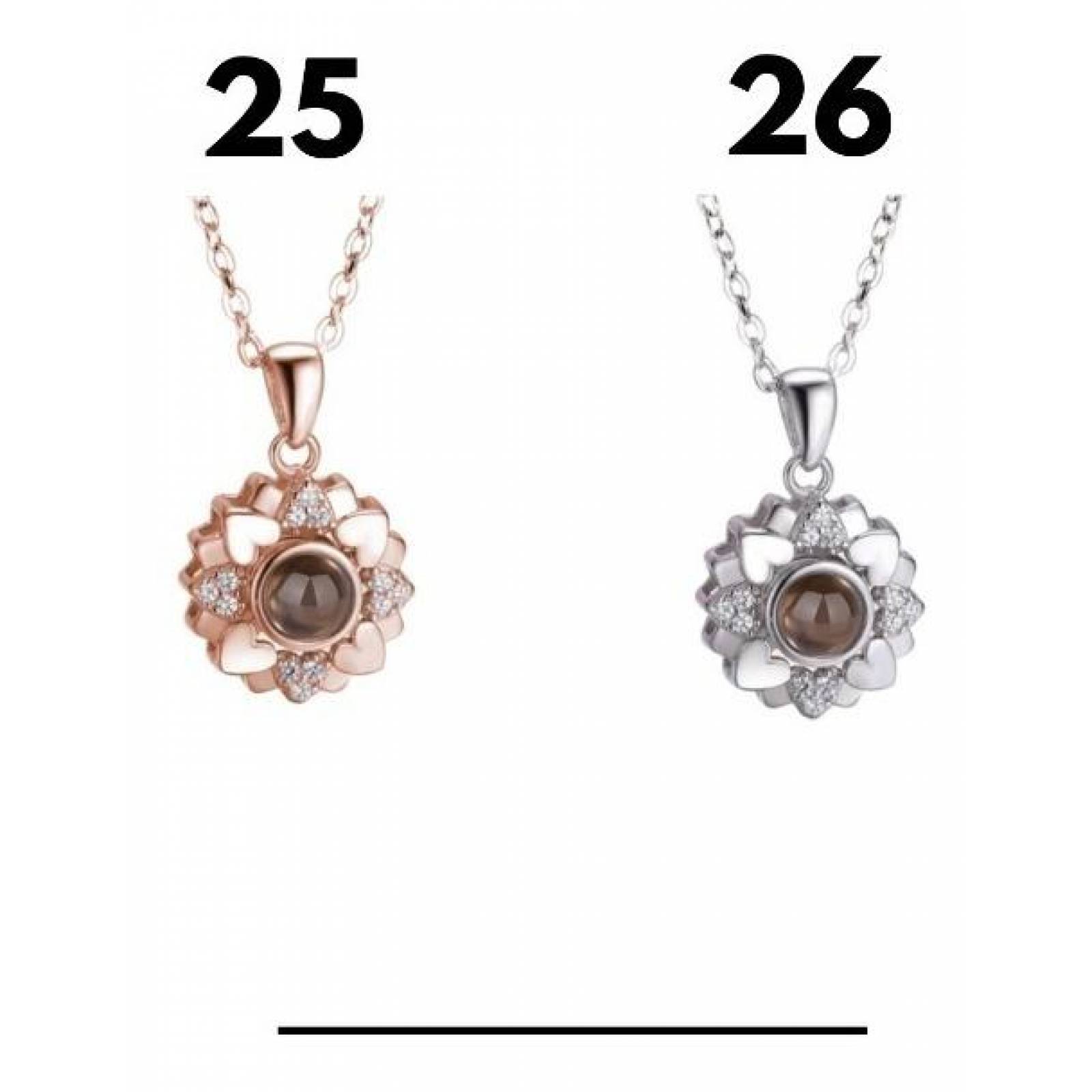 Collar Romantico Proyeccion Te Amo 100 Idiomas Mpb-280 MODELO 11