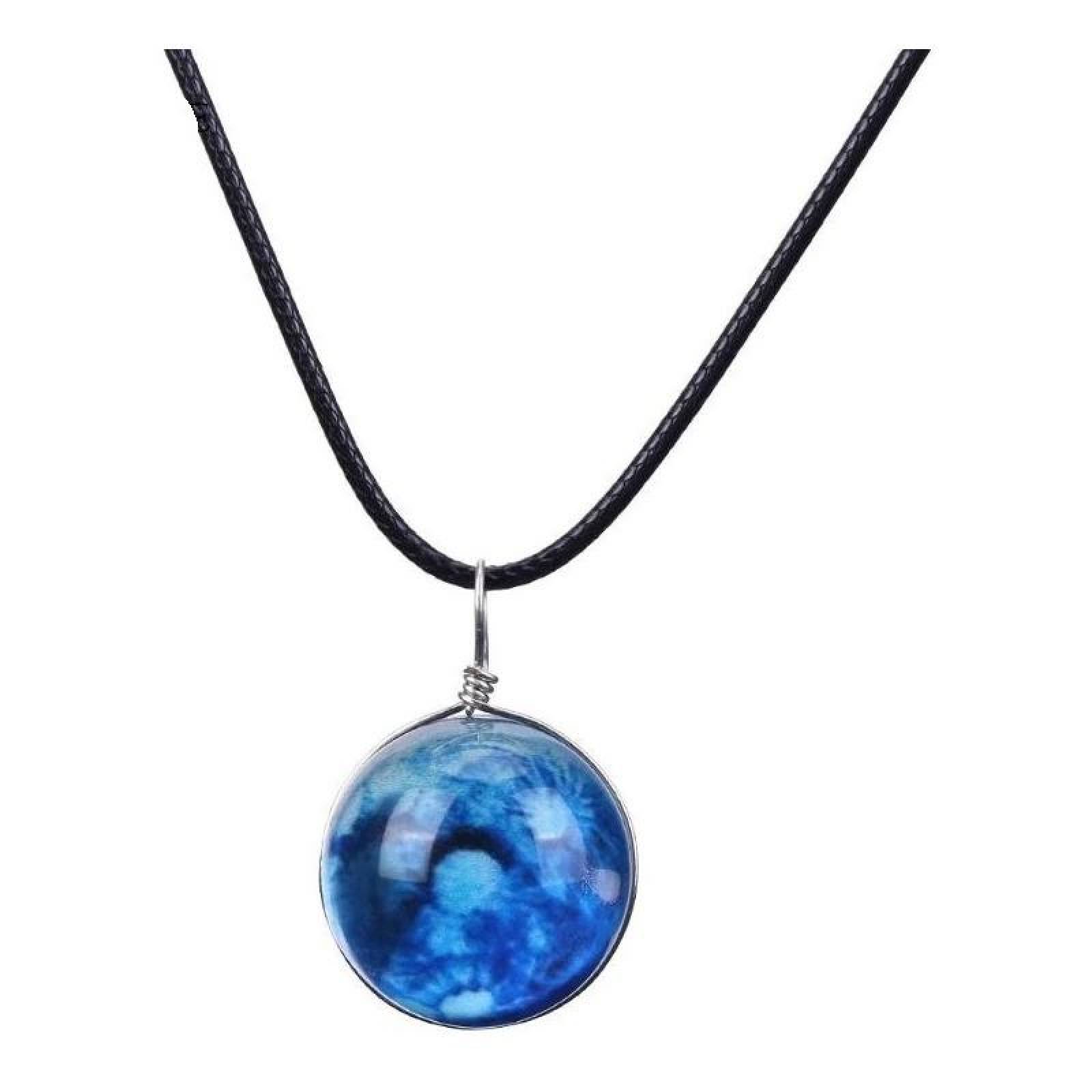 Collar Cristal Universo Esfera 20mm Fluorescentes Mpb-282 Crater